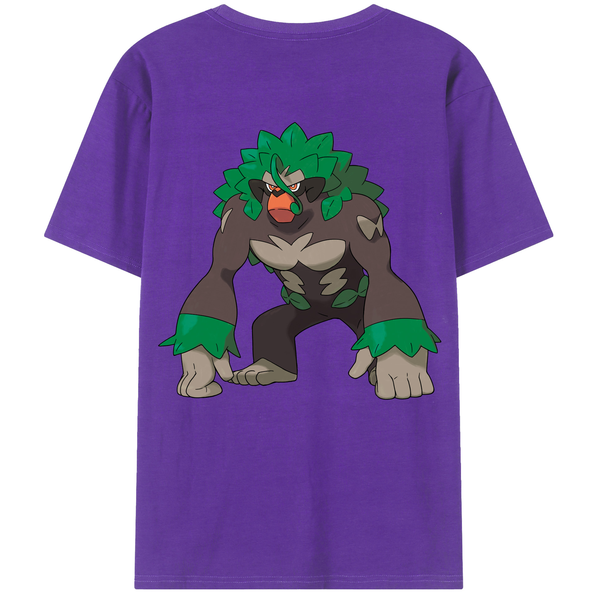 （画像用） ポケットモンスター Pokémon 綿100％ メンズ半袖Tシャツ（バックプリント） 通気性