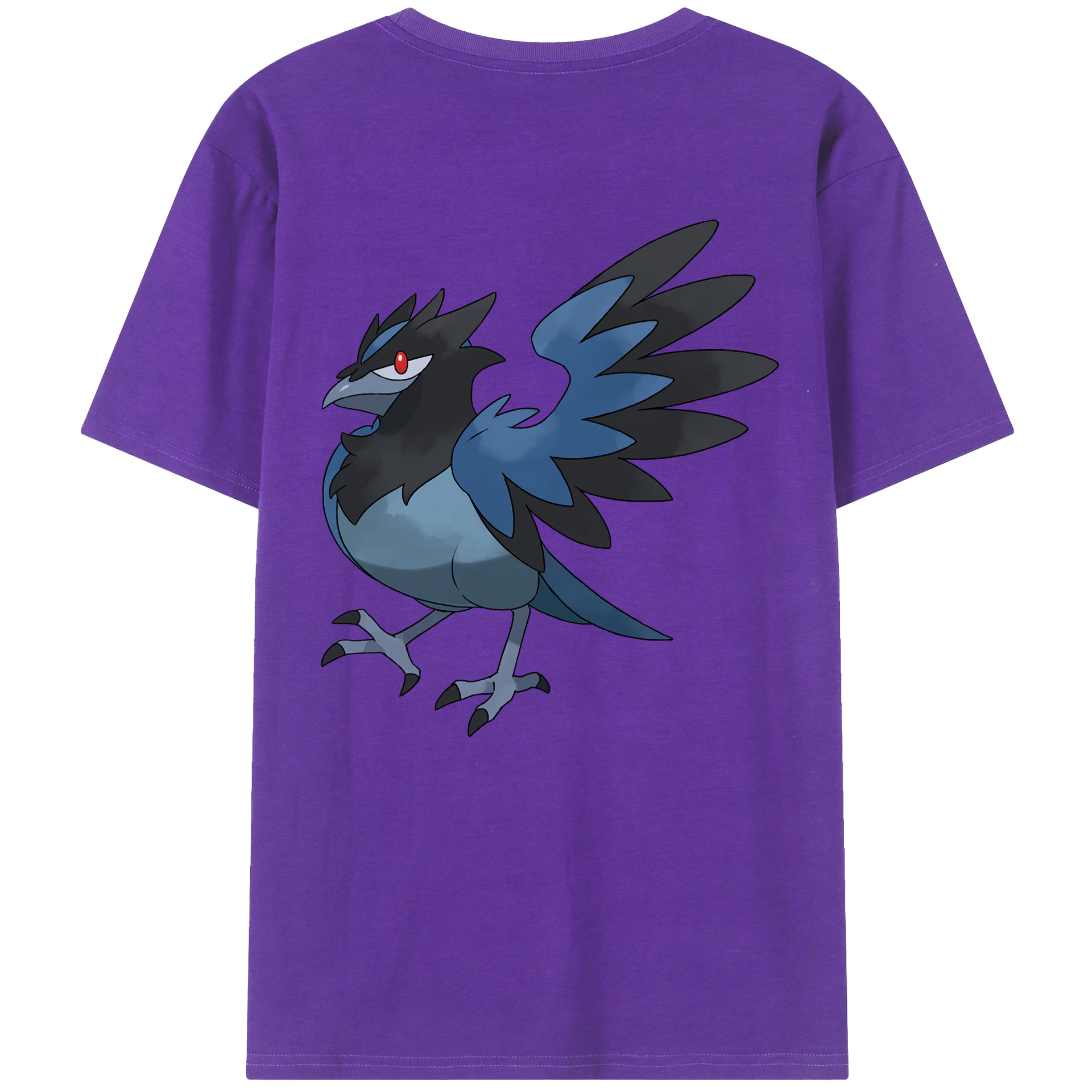 （画像用） ポケットモンスター Pokémon 綿100％ メンズ半袖Tシャツ（バックプリント） 通気性