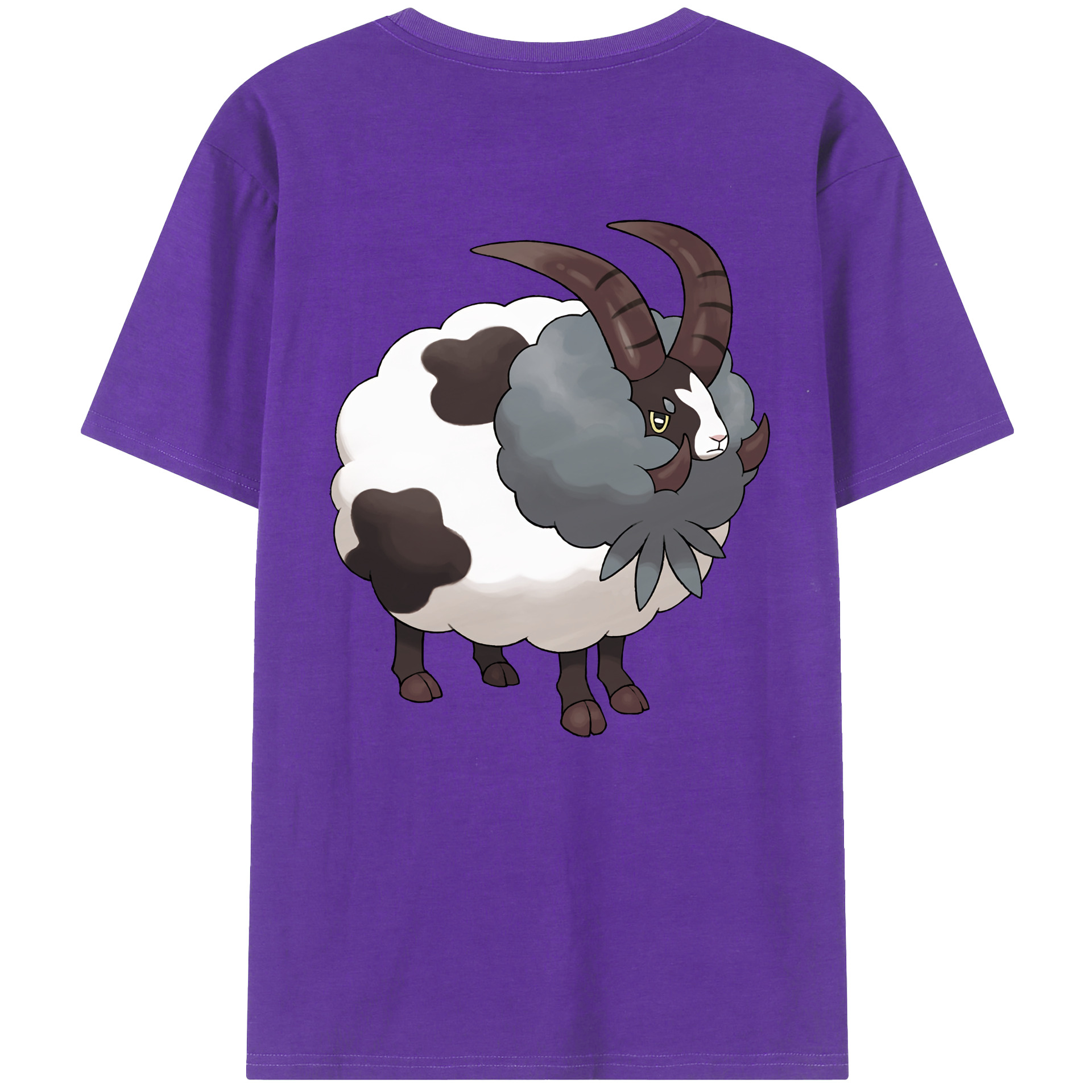 （画像用） ポケットモンスター Pokémon 綿100％ メンズ半袖Tシャツ（バックプリント） 通気性