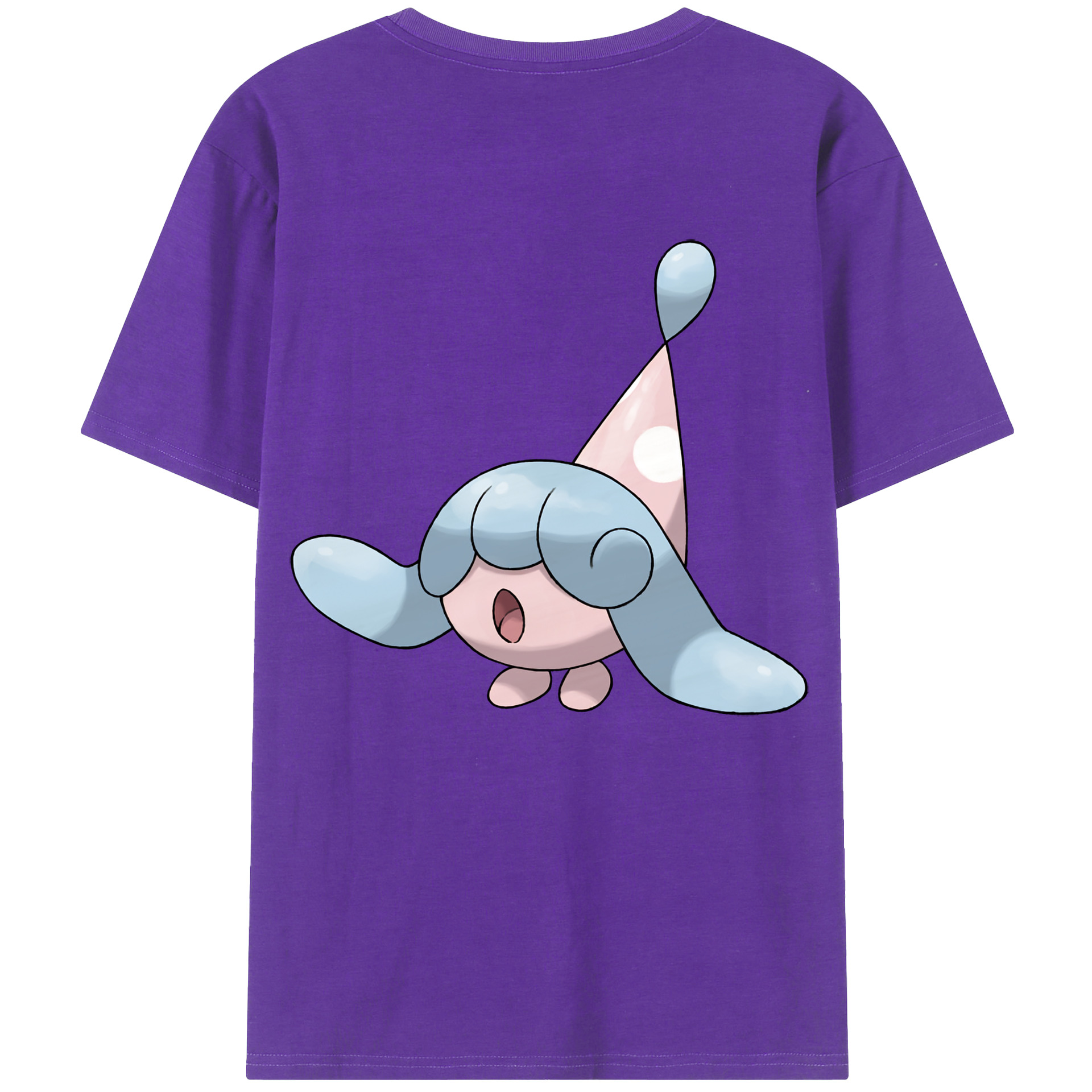 （画像用） ポケットモンスター Pokémon 綿100％ メンズ半袖Tシャツ（バックプリント） 通気性