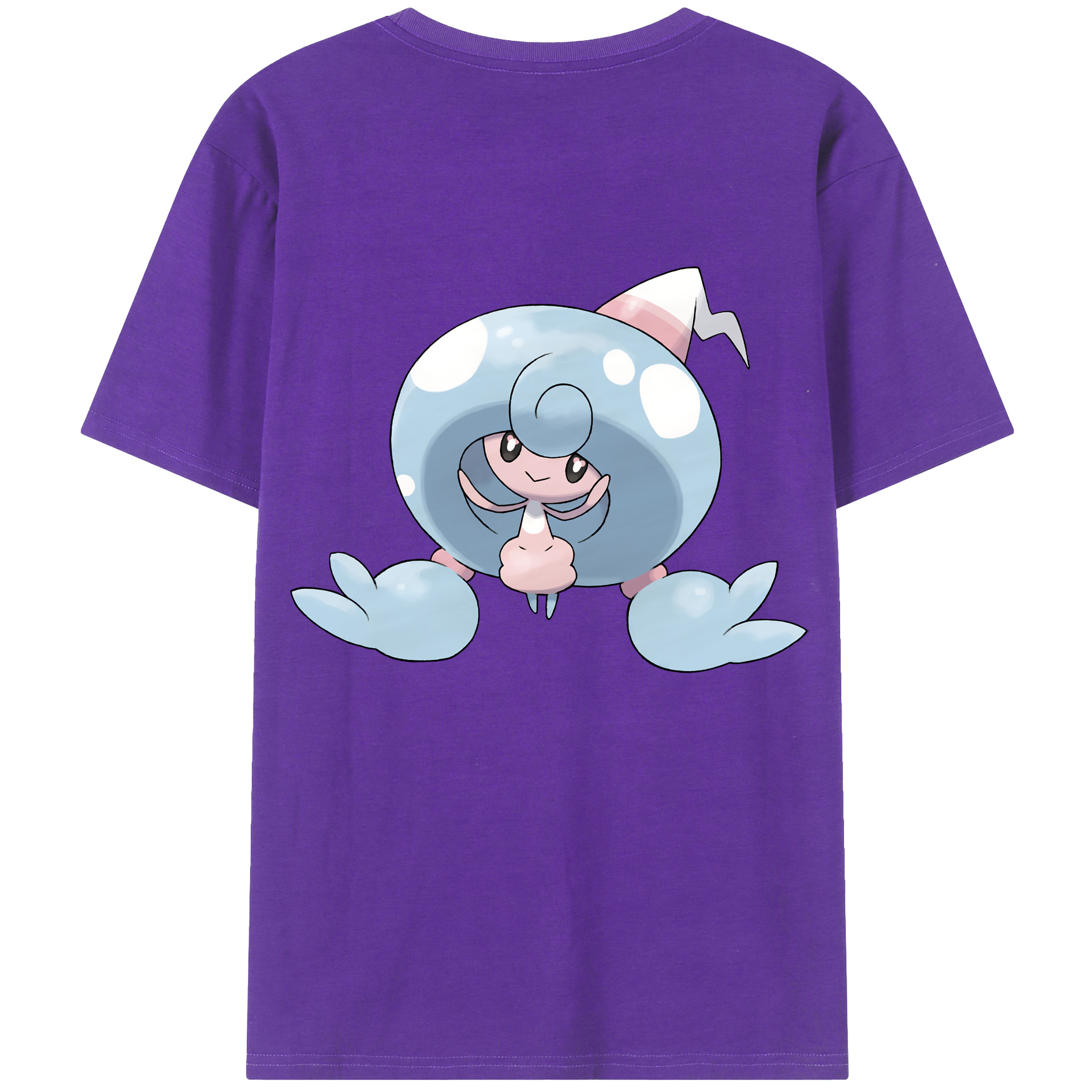 （画像用） ポケットモンスター Pokémon 綿100％ メンズ半袖Tシャツ（バックプリント） 通気性