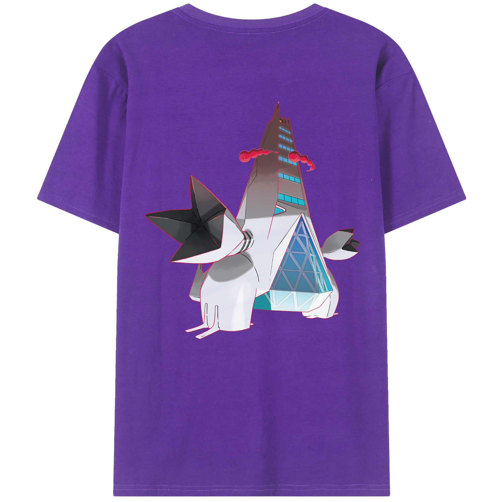 （画像用） ポケットモンスター Pokémon 綿100％ メンズ半袖Tシャツ（バックプリント） 通気性