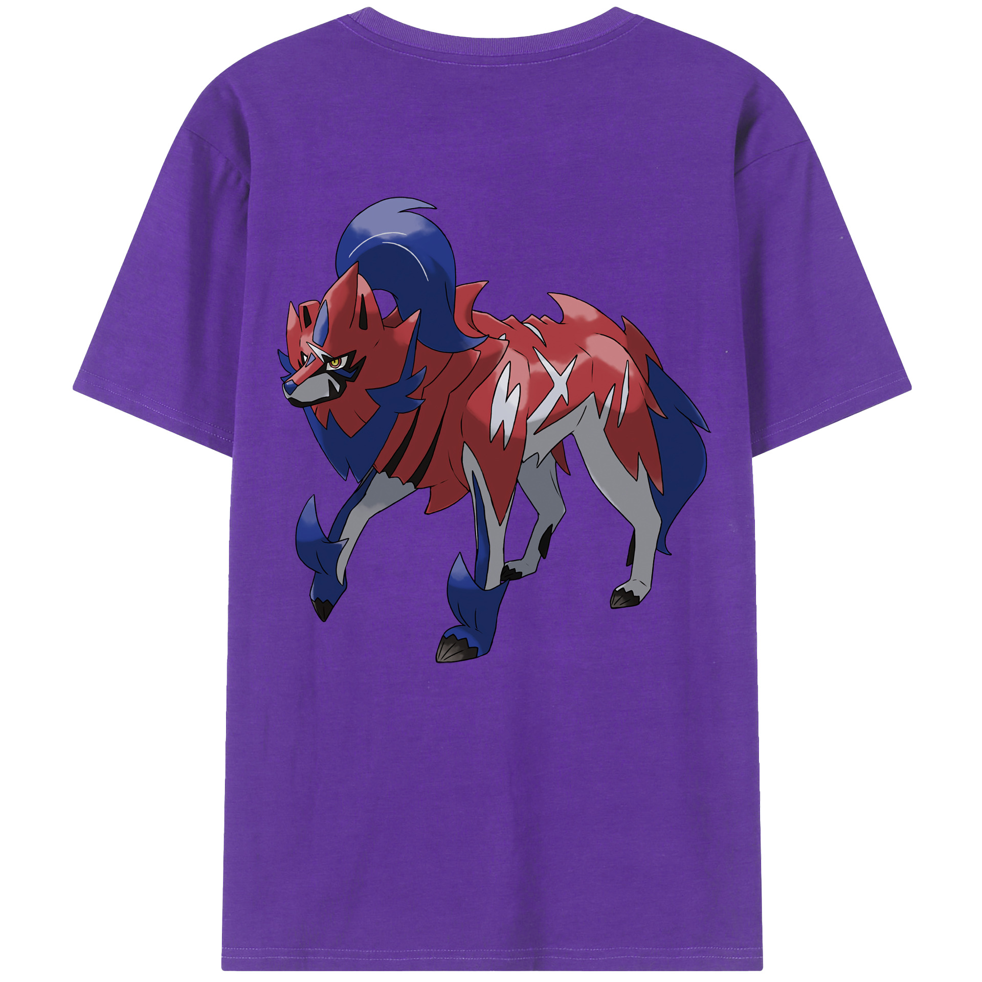 （画像用） ポケットモンスター Pokémon 綿100％ メンズ半袖Tシャツ（バックプリント） 通気性