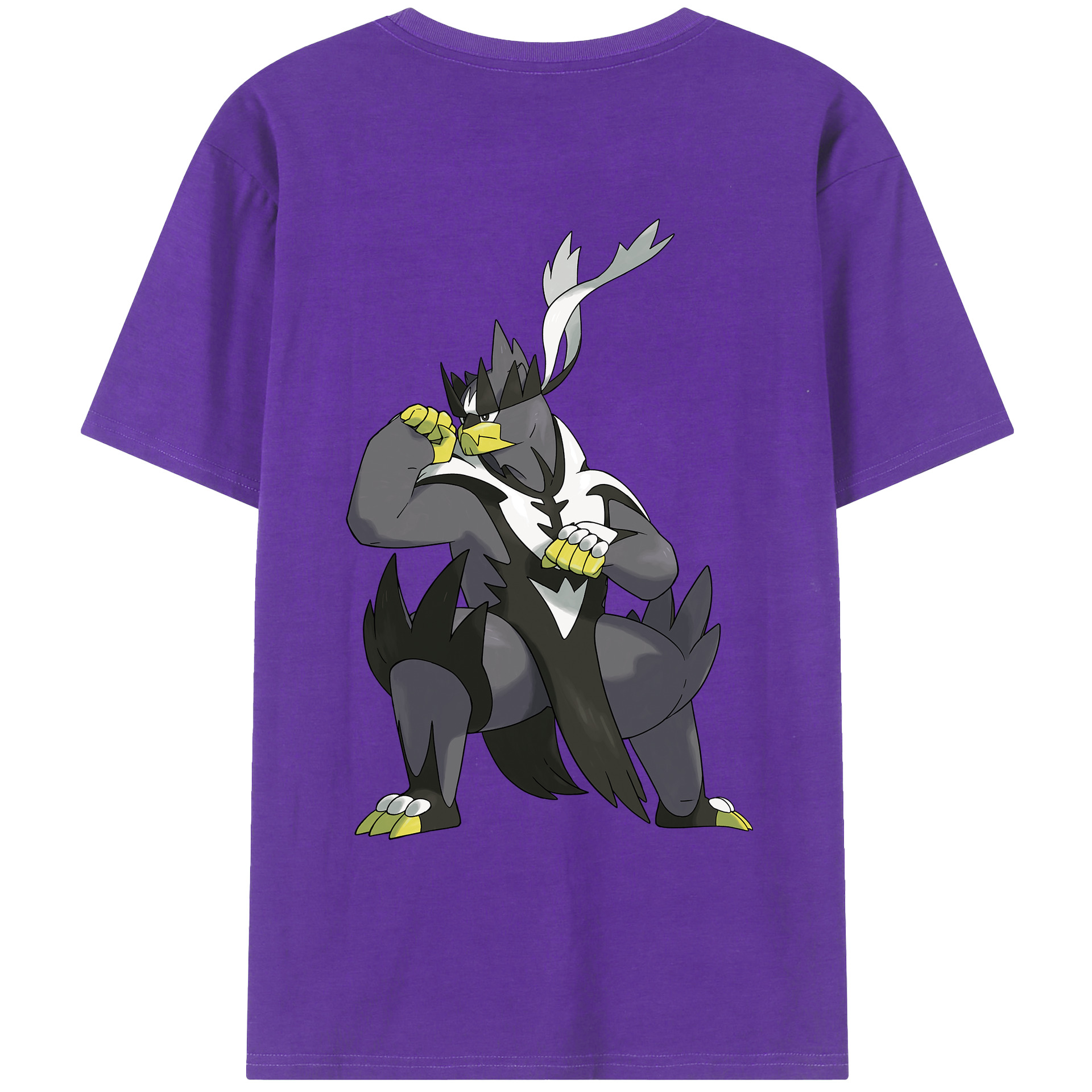 （画像用） ポケットモンスター Pokémon 綿100％ メンズ半袖Tシャツ（バックプリント） 通気性