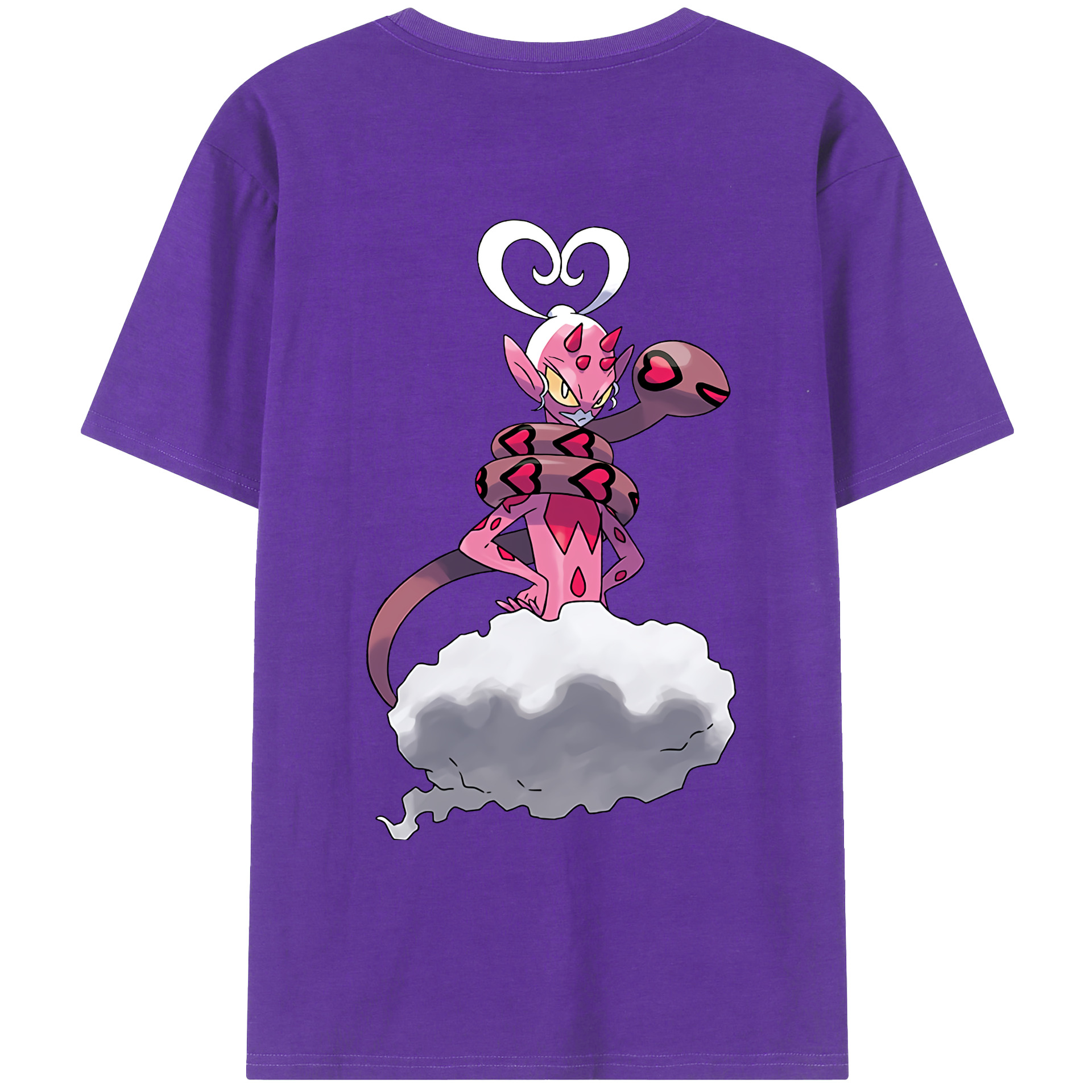 （画像用） ポケットモンスター Pokémon 綿100％ メンズ半袖Tシャツ（バックプリント） 通気性