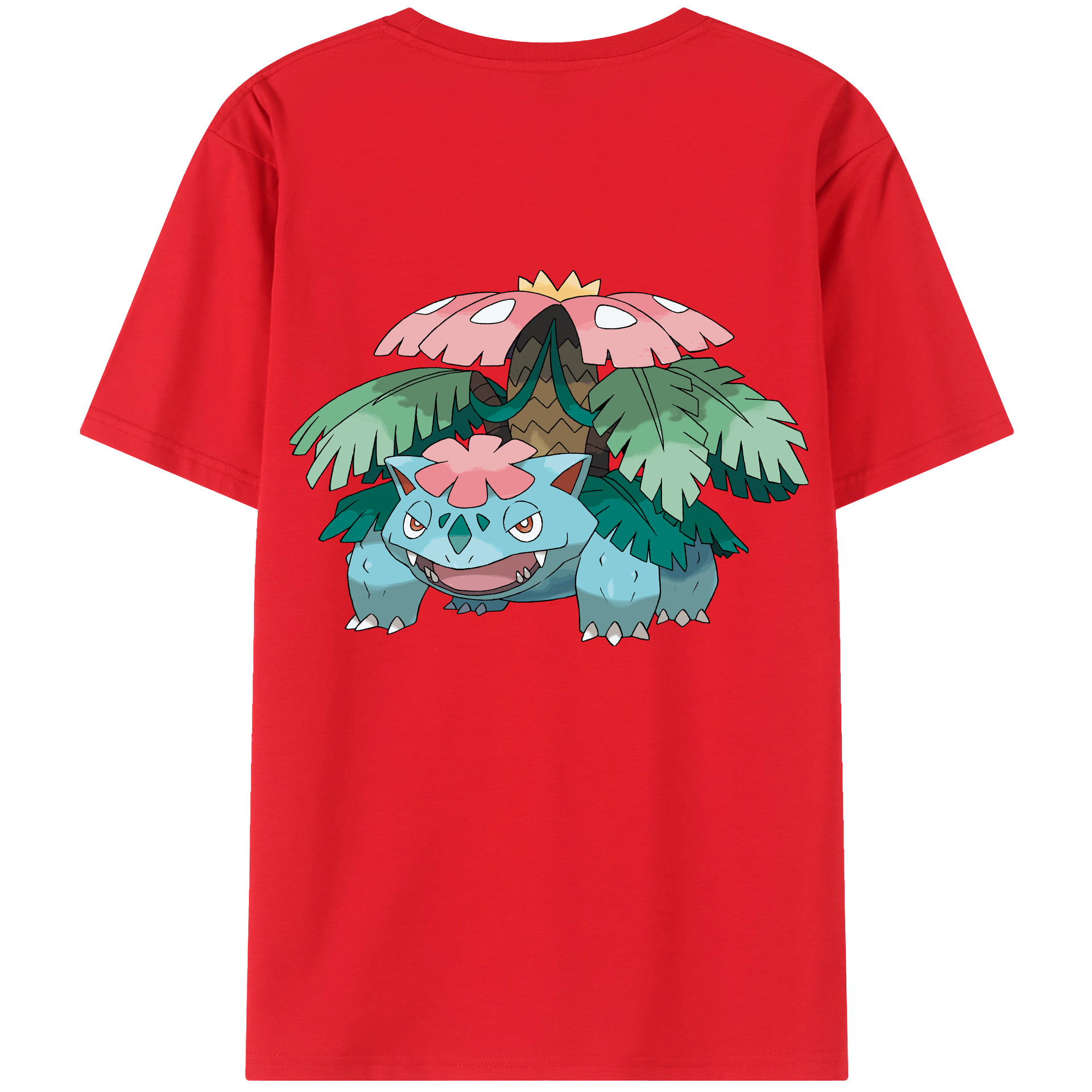 （画像用） ポケットモンスター Pokémon 綿100％ メンズ半袖Tシャツ（バックプリント） 通気性