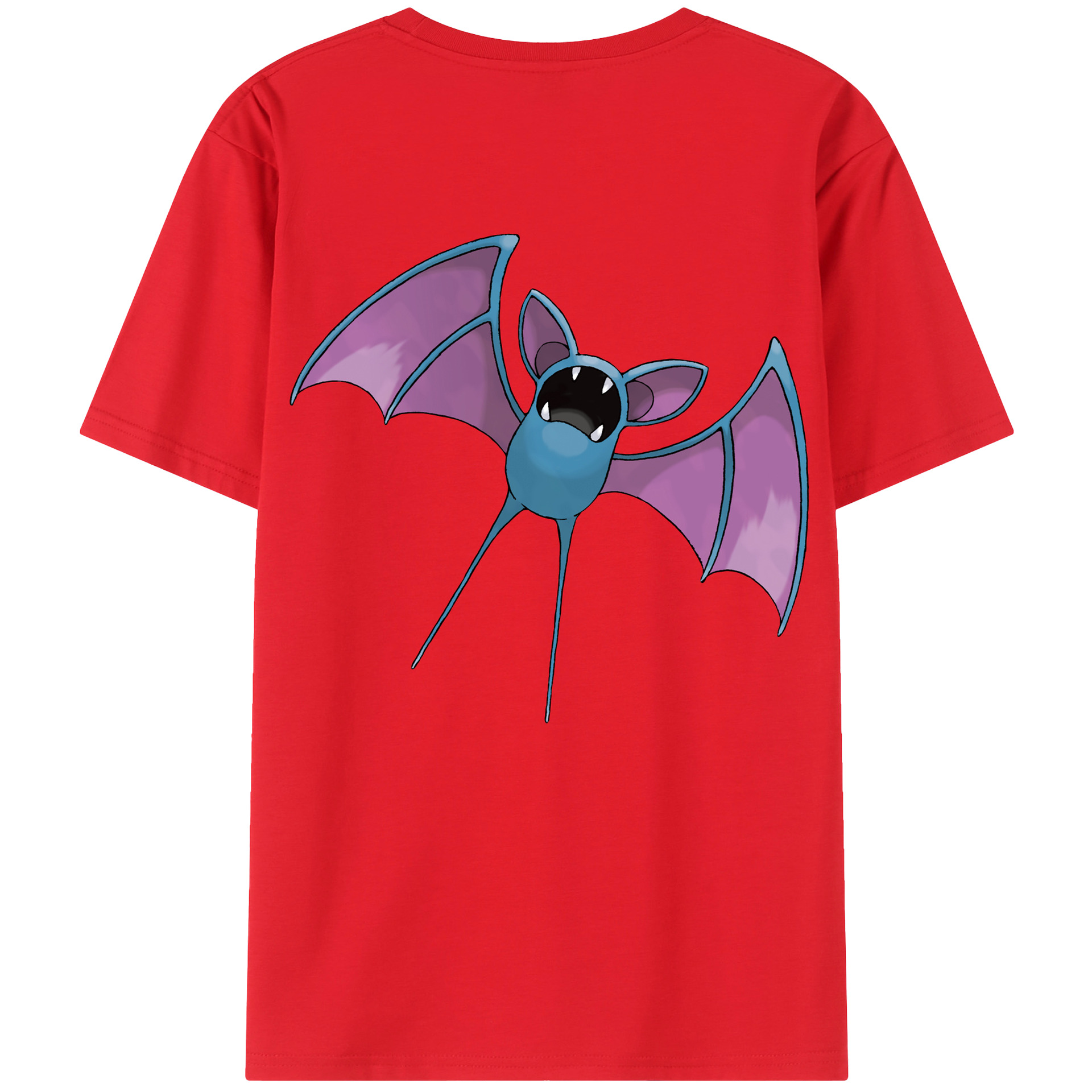 （画像用） ポケットモンスター Pokémon 綿100％ メンズ半袖Tシャツ（バックプリント） 通気性