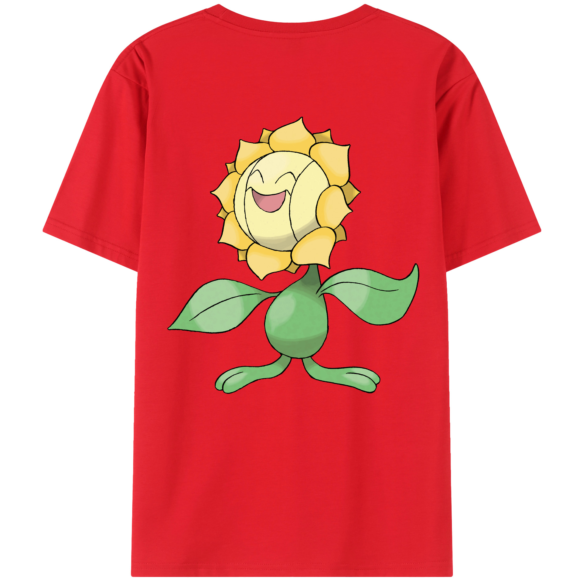 （画像用） ポケットモンスター Pokémon 綿100％ メンズ半袖Tシャツ（バックプリント） 通気性