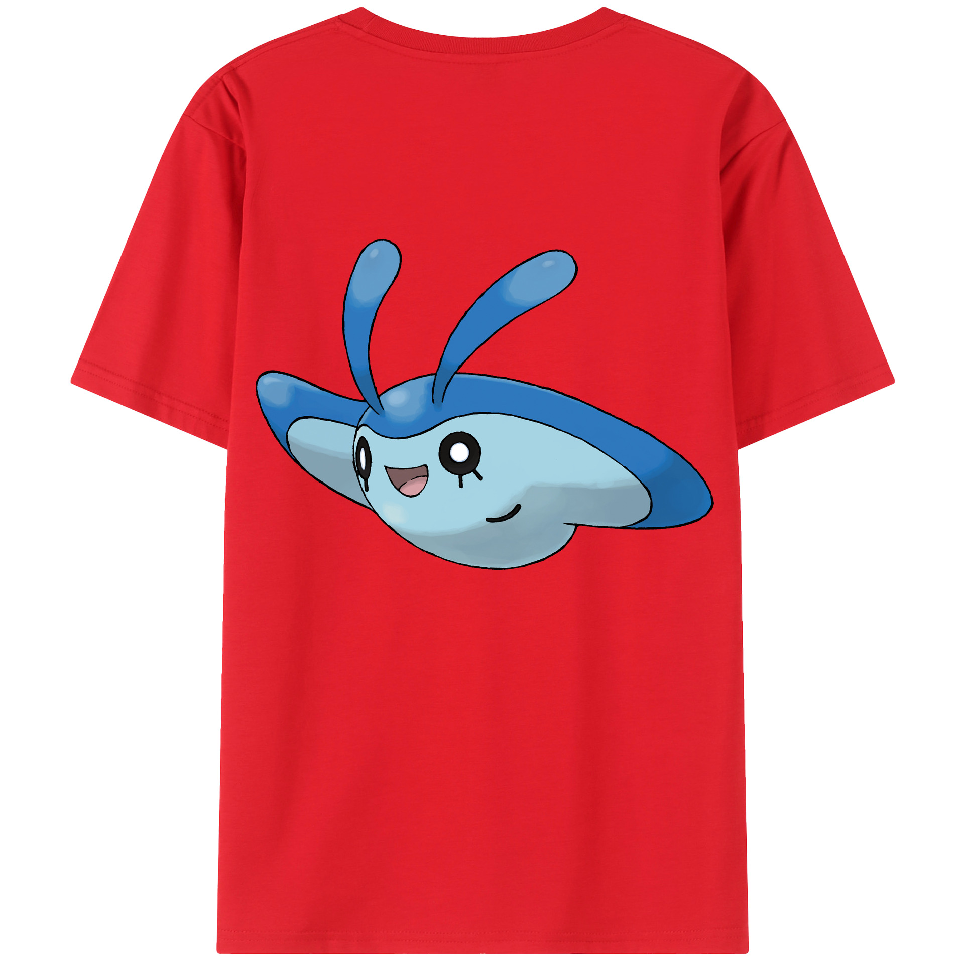 （画像用） ポケットモンスター Pokémon 綿100％ メンズ半袖Tシャツ（バックプリント） 通気性