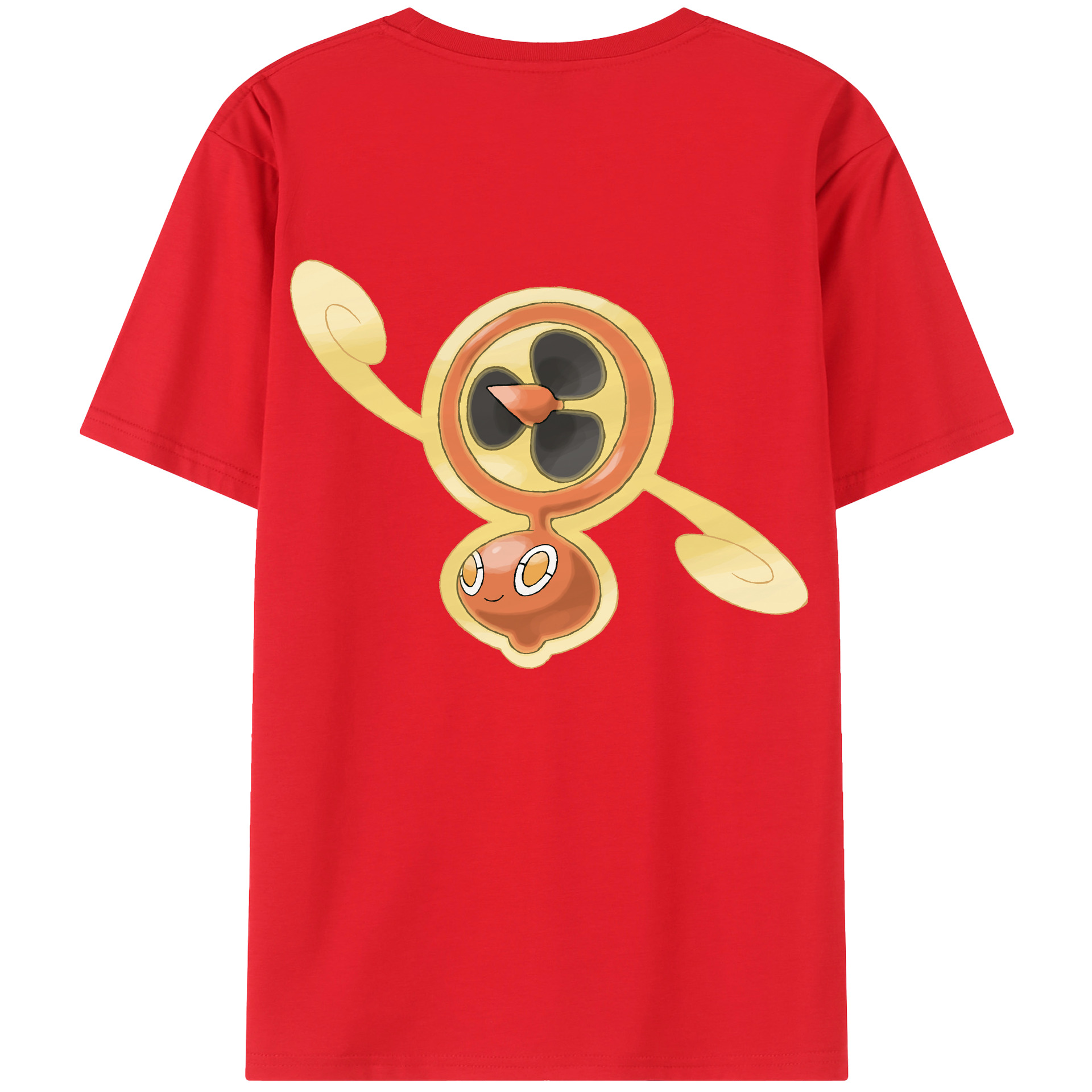 （画像用） ポケットモンスター Pokémon 綿100％ メンズ半袖Tシャツ（バックプリント） 通気性