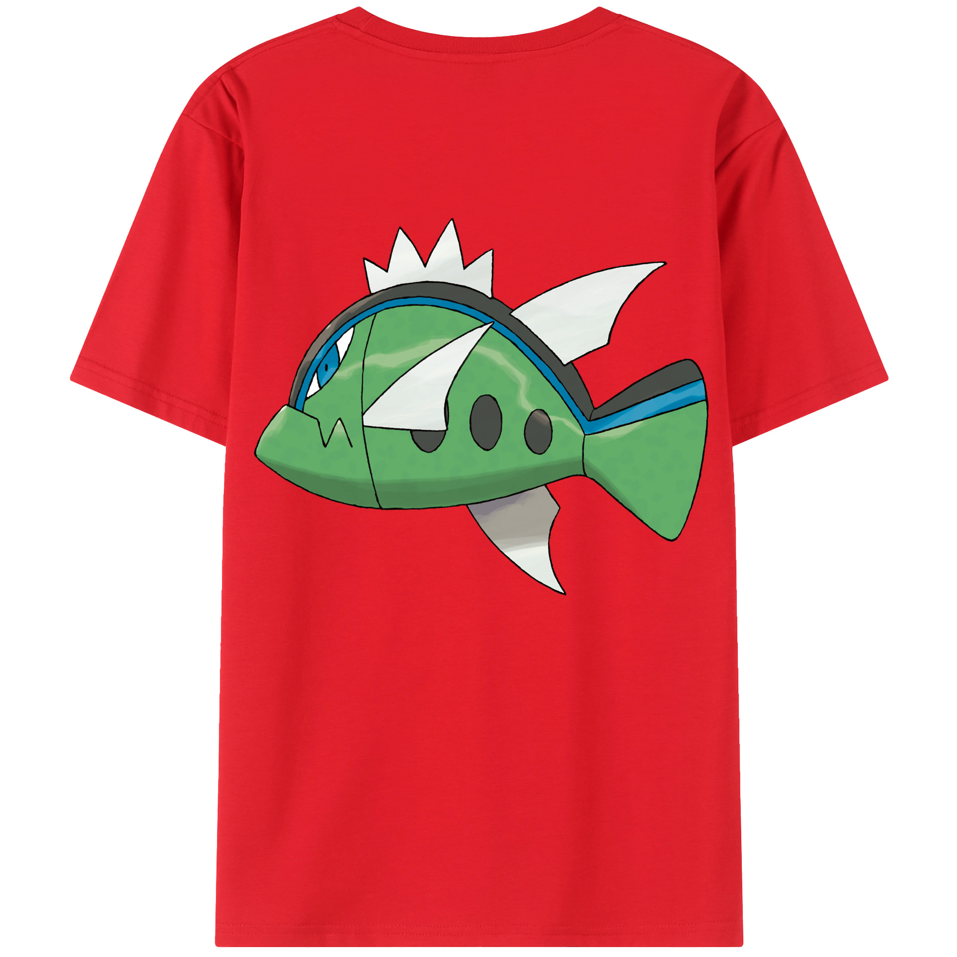 （画像用） ポケットモンスター Pokémon 綿100％ メンズ半袖Tシャツ（バックプリント） 通気性