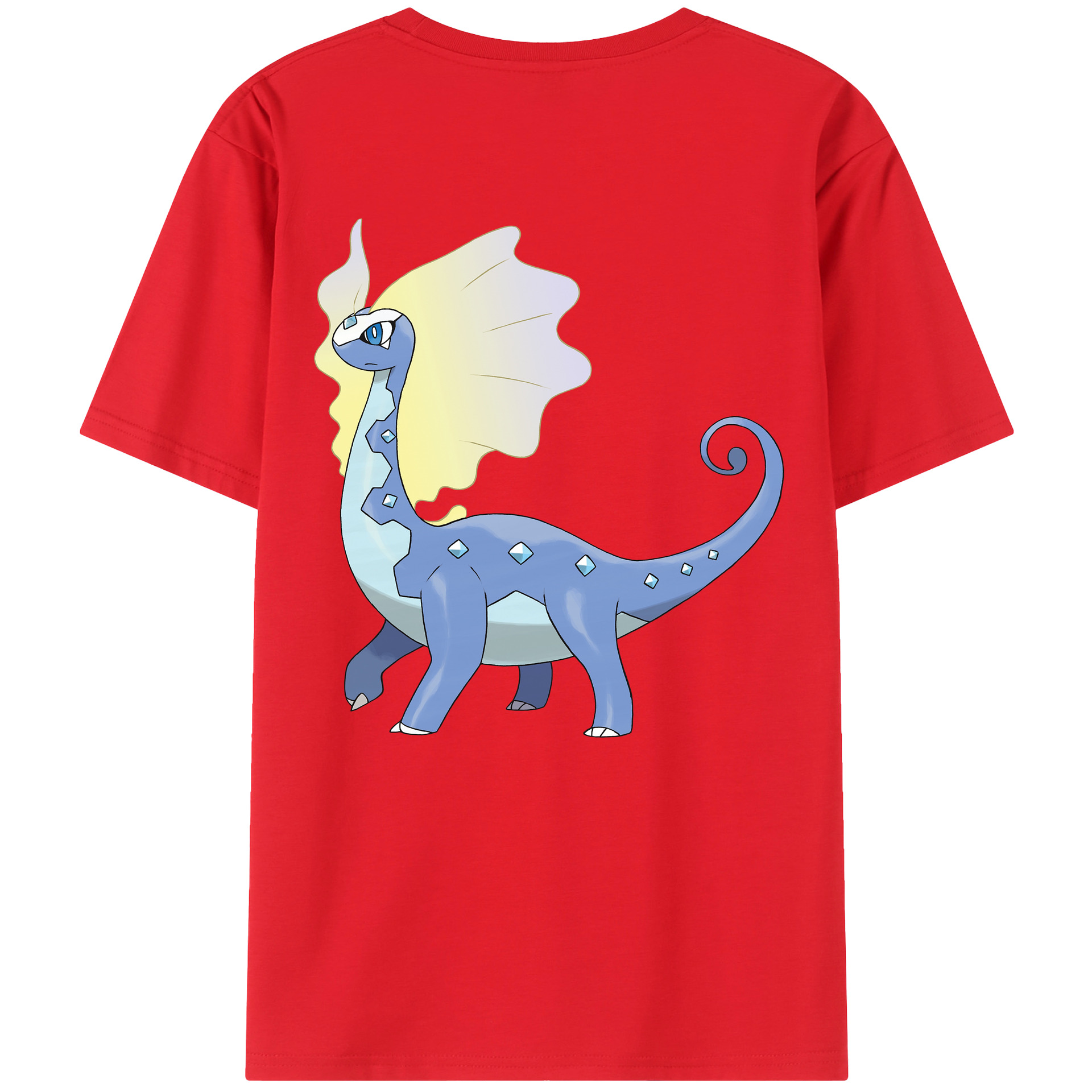 （画像用） ポケットモンスター Pokémon 綿100％ メンズ半袖Tシャツ（バックプリント） 通気性