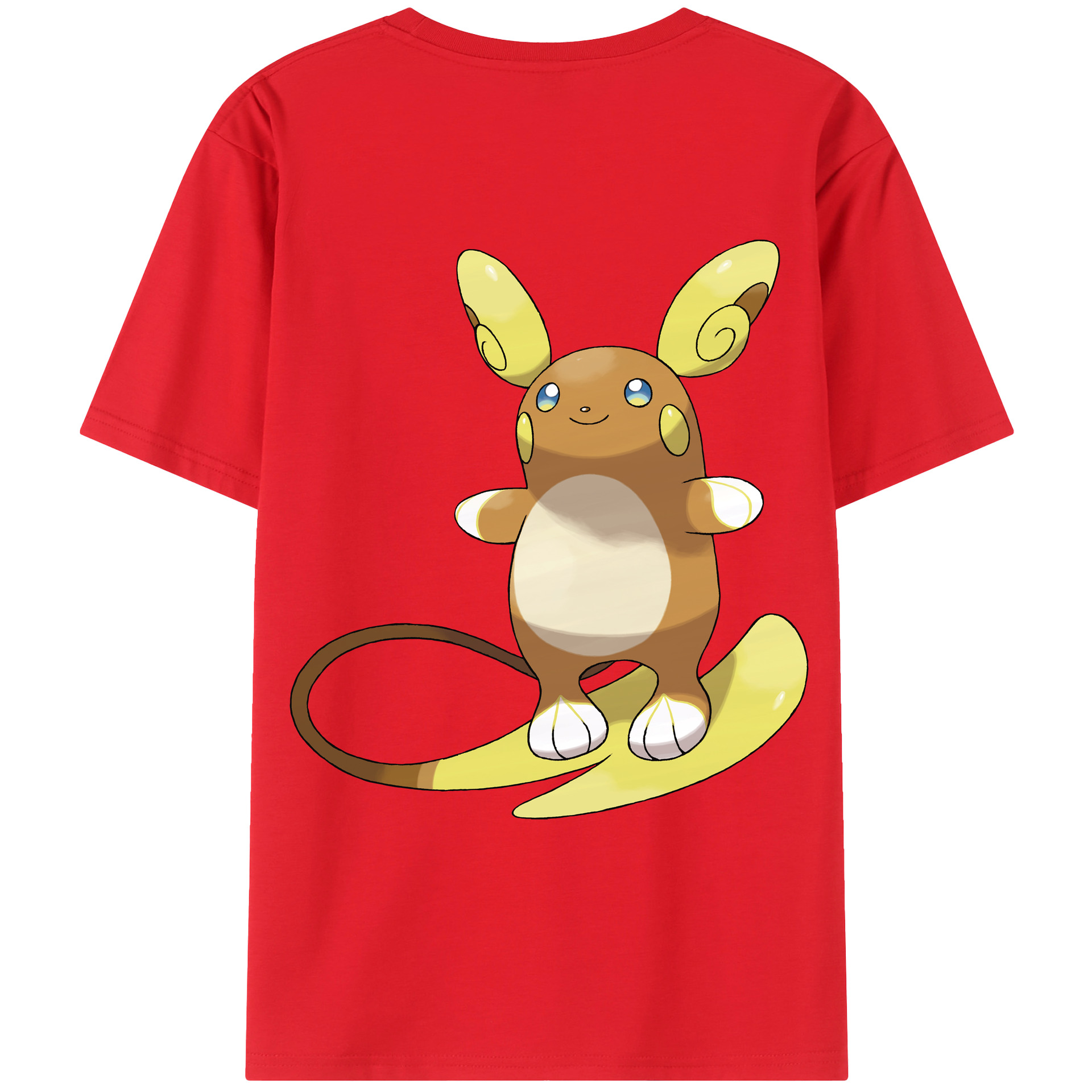 （画像用） ポケットモンスター Pokémon 綿100％ メンズ半袖Tシャツ（バックプリント） 通気性