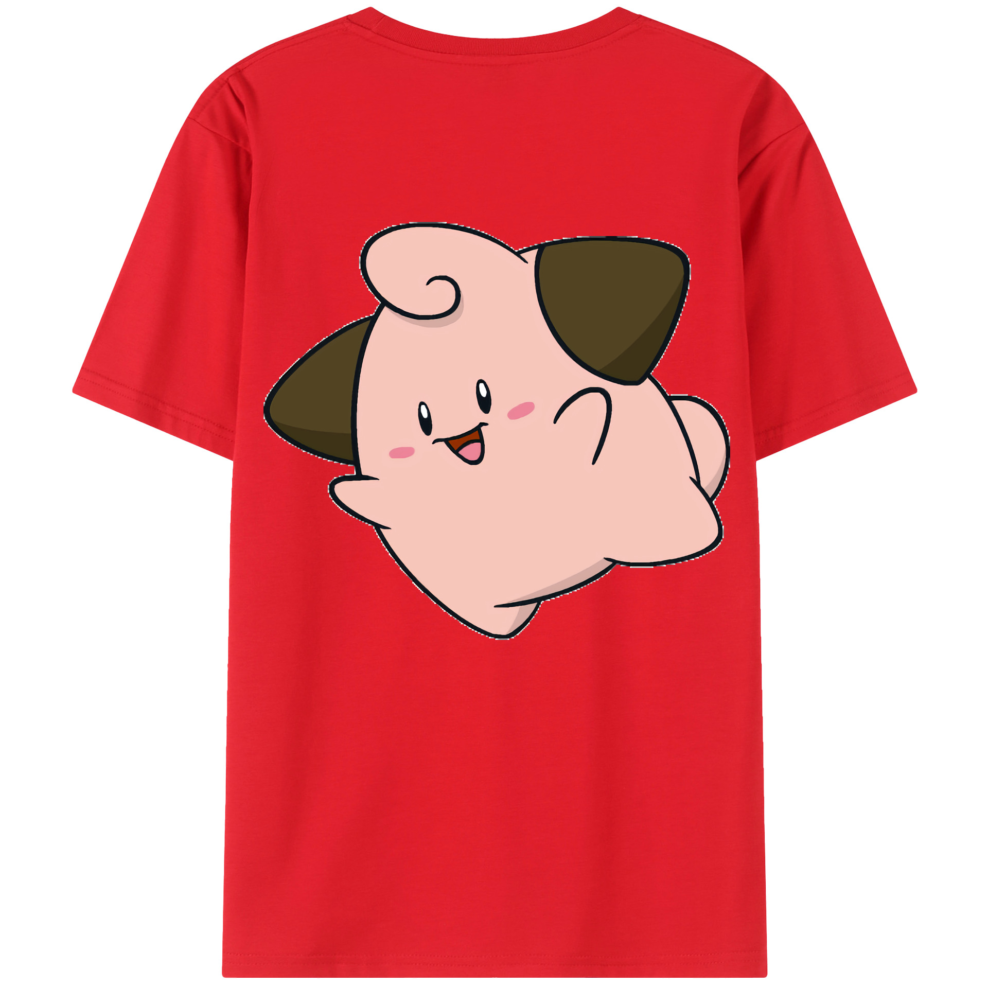 （画像用） ポケットモンスター Pokémon 綿100％ メンズ半袖Tシャツ（バックプリント） 通気性
