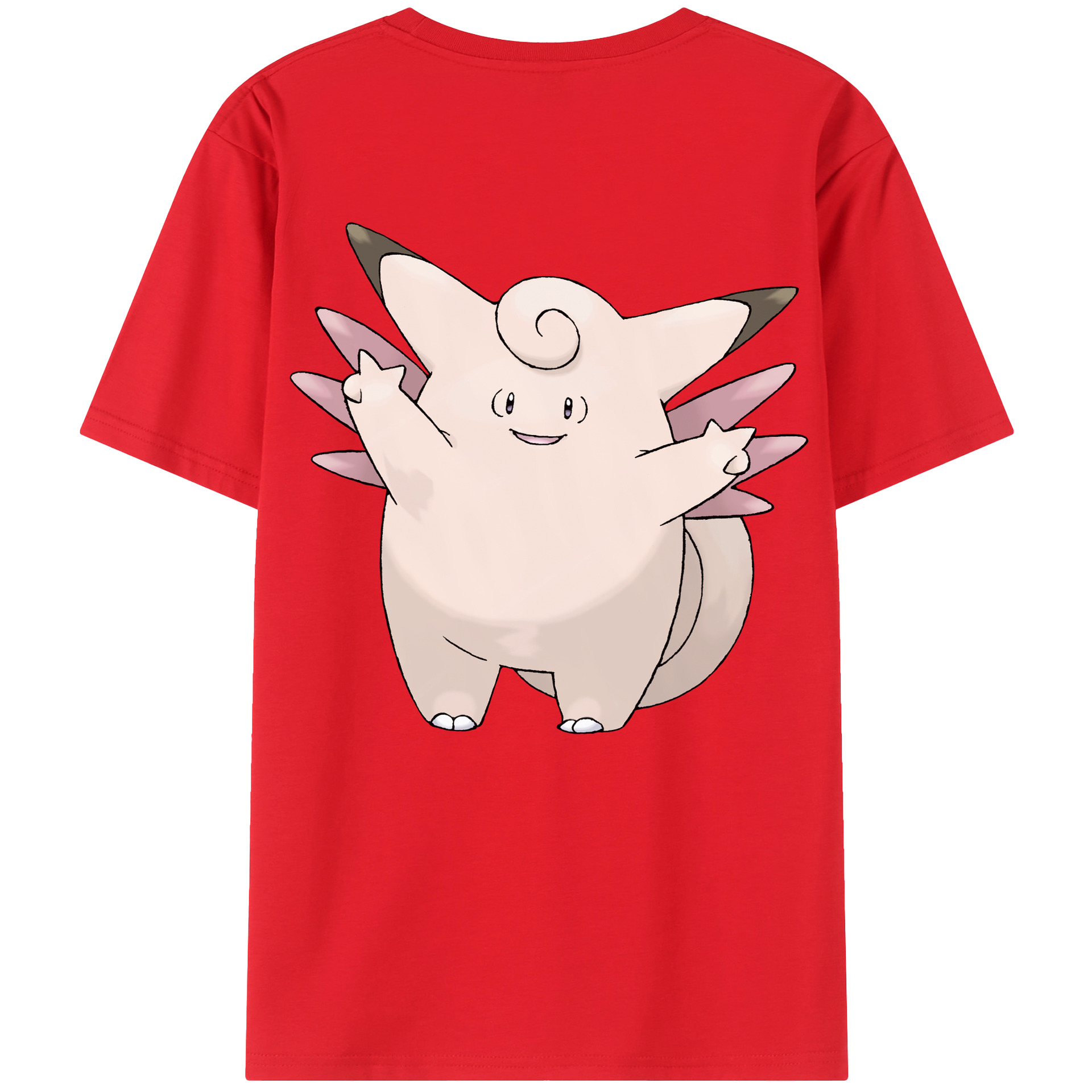 （画像用） ポケットモンスター Pokémon 綿100％ メンズ半袖Tシャツ（バックプリント） 通気性