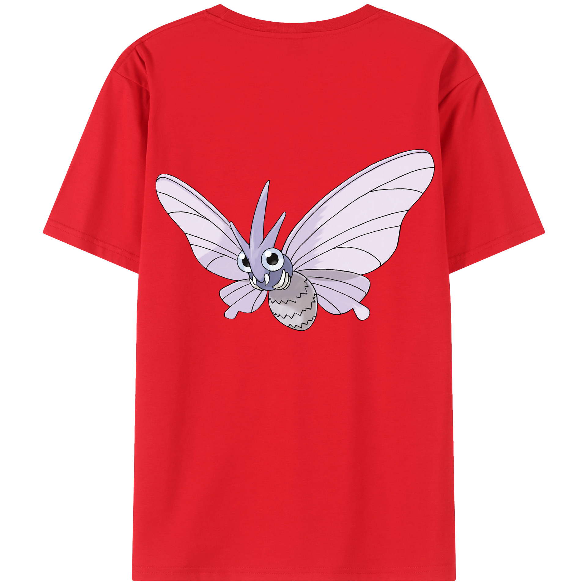 （画像用） ポケットモンスター Pokémon 綿100％ メンズ半袖Tシャツ（バックプリント） 通気性