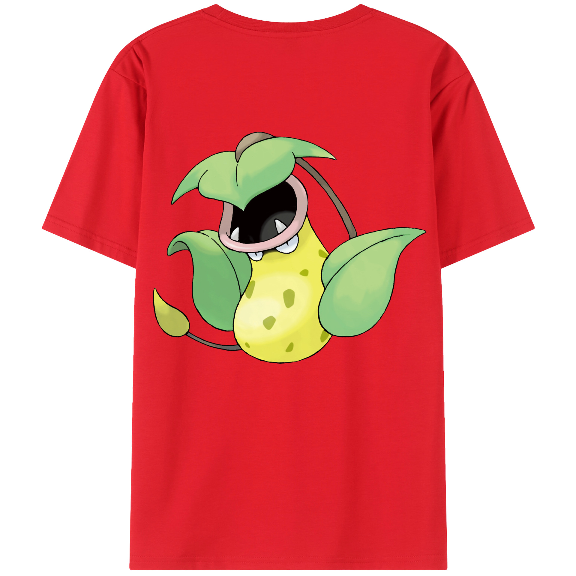 （画像用） ポケットモンスター Pokémon 綿100％ メンズ半袖Tシャツ（バックプリント） 通気性