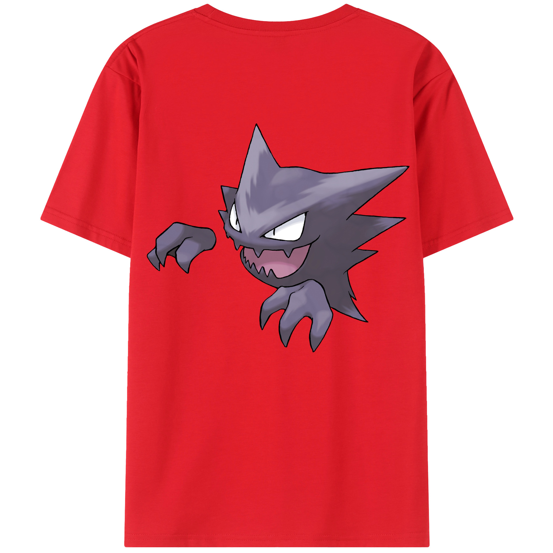 （画像用） ポケットモンスター Pokémon 綿100％ メンズ半袖Tシャツ（バックプリント） 通気性