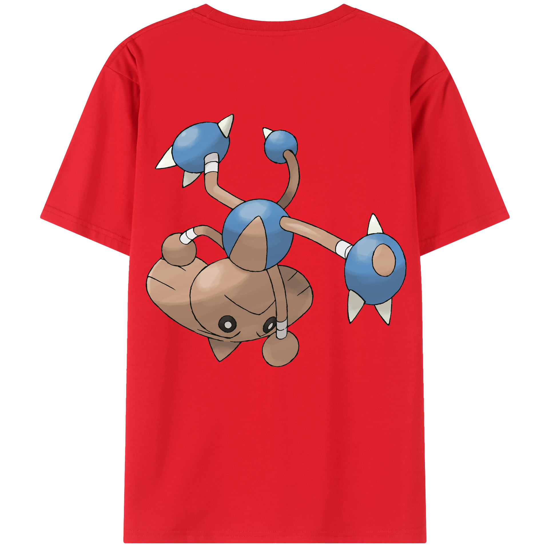 （画像用） ポケットモンスター Pokémon 綿100％ メンズ半袖Tシャツ（バックプリント） 通気性