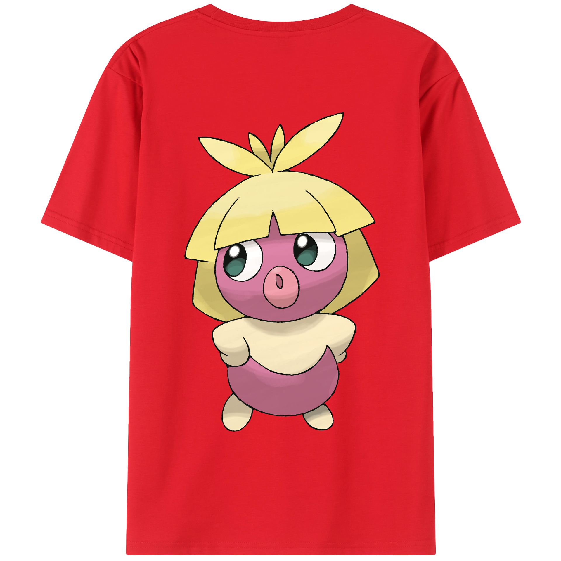 （画像用） ポケットモンスター Pokémon 綿100％ メンズ半袖Tシャツ（バックプリント） 通気性