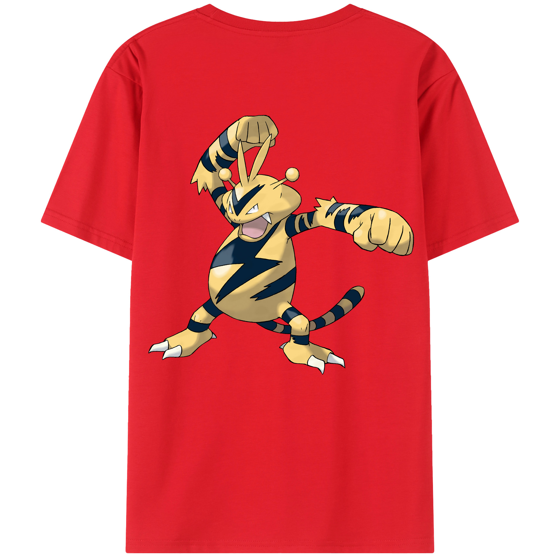 （画像用） ポケットモンスター Pokémon 綿100％ メンズ半袖Tシャツ（バックプリント） 通気性