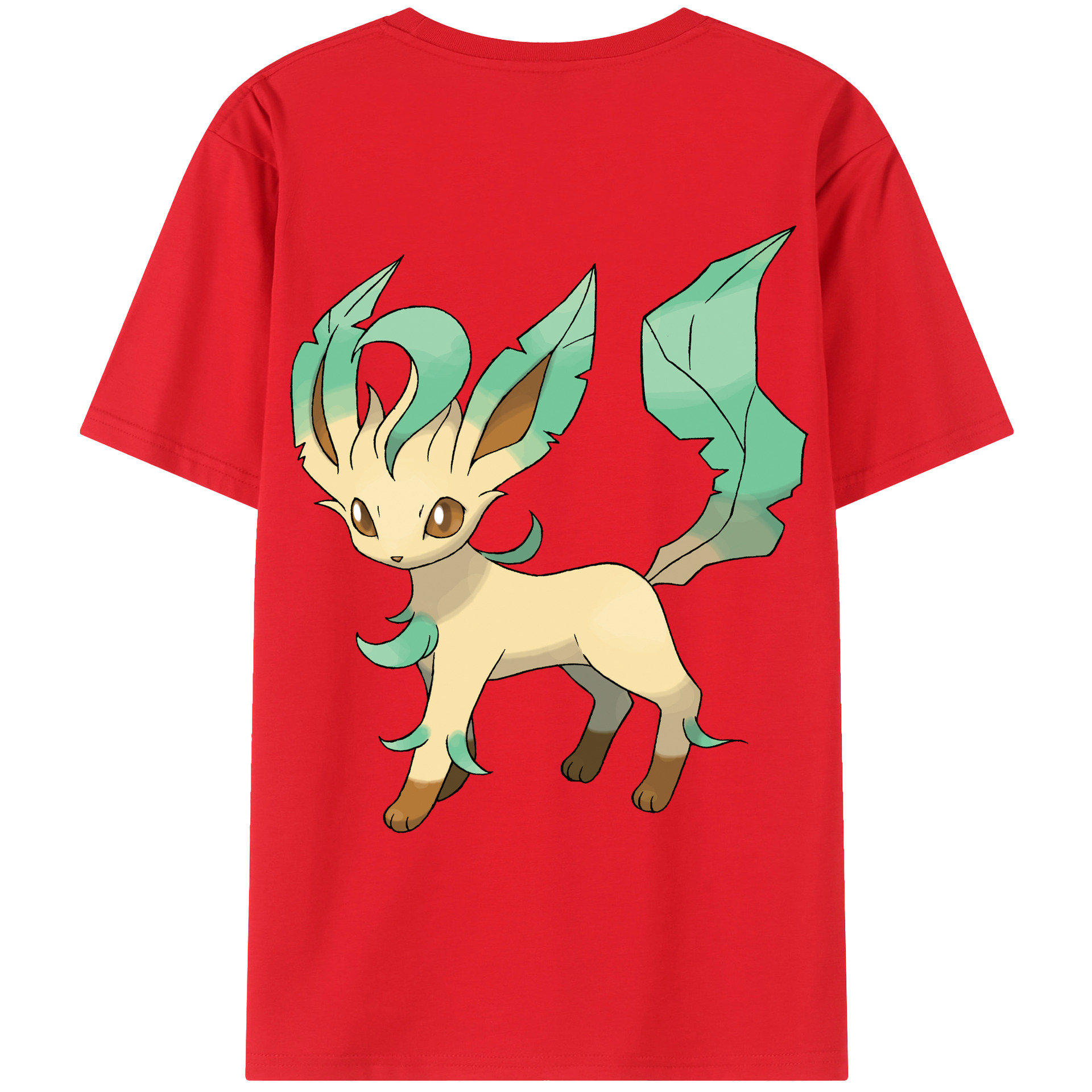 （画像用） ポケットモンスター Pokémon 綿100％ メンズ半袖Tシャツ（バックプリント） 通気性
