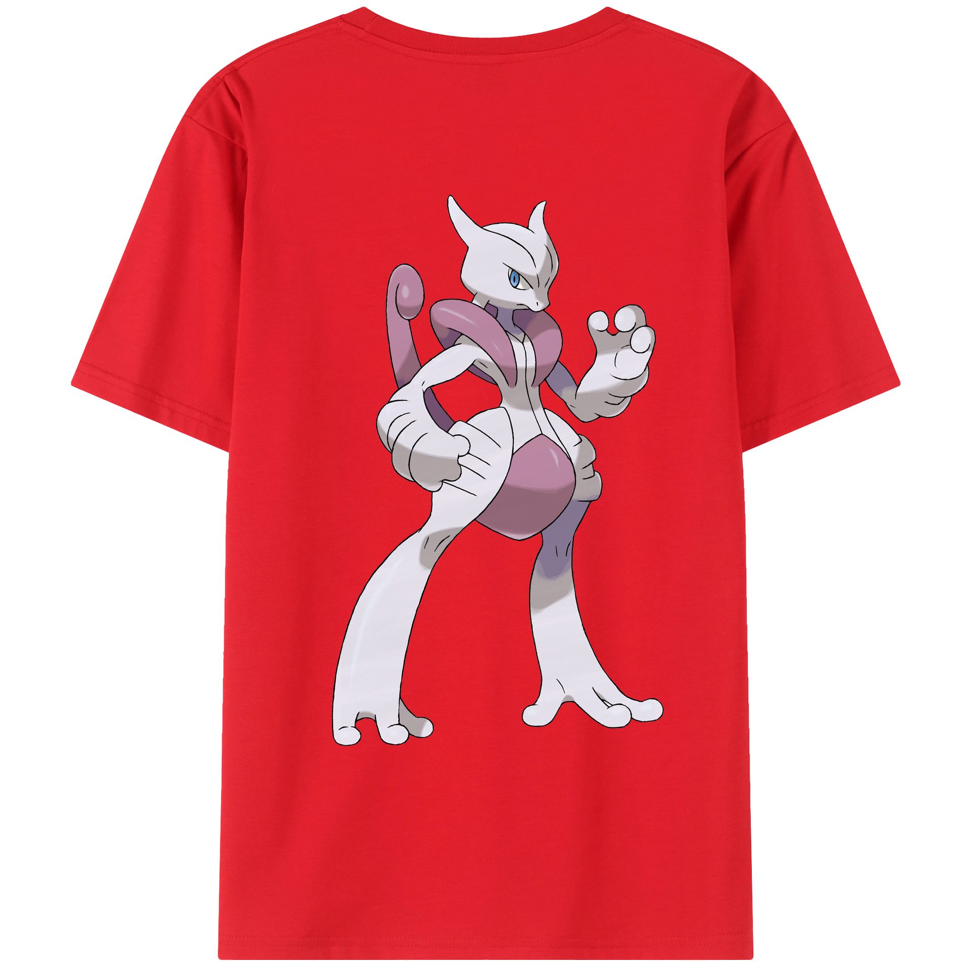（画像用） ポケットモンスター Pokémon 綿100％ メンズ半袖Tシャツ（バックプリント） 通気性