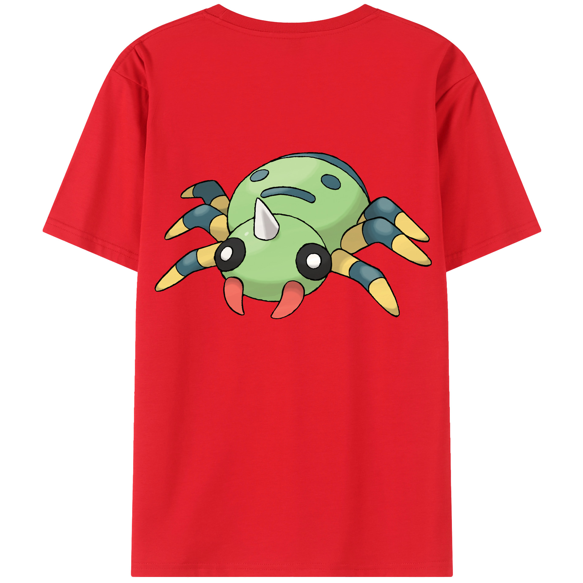 （画像用） ポケットモンスター Pokémon 綿100％ メンズ半袖Tシャツ（バックプリント） 通気性