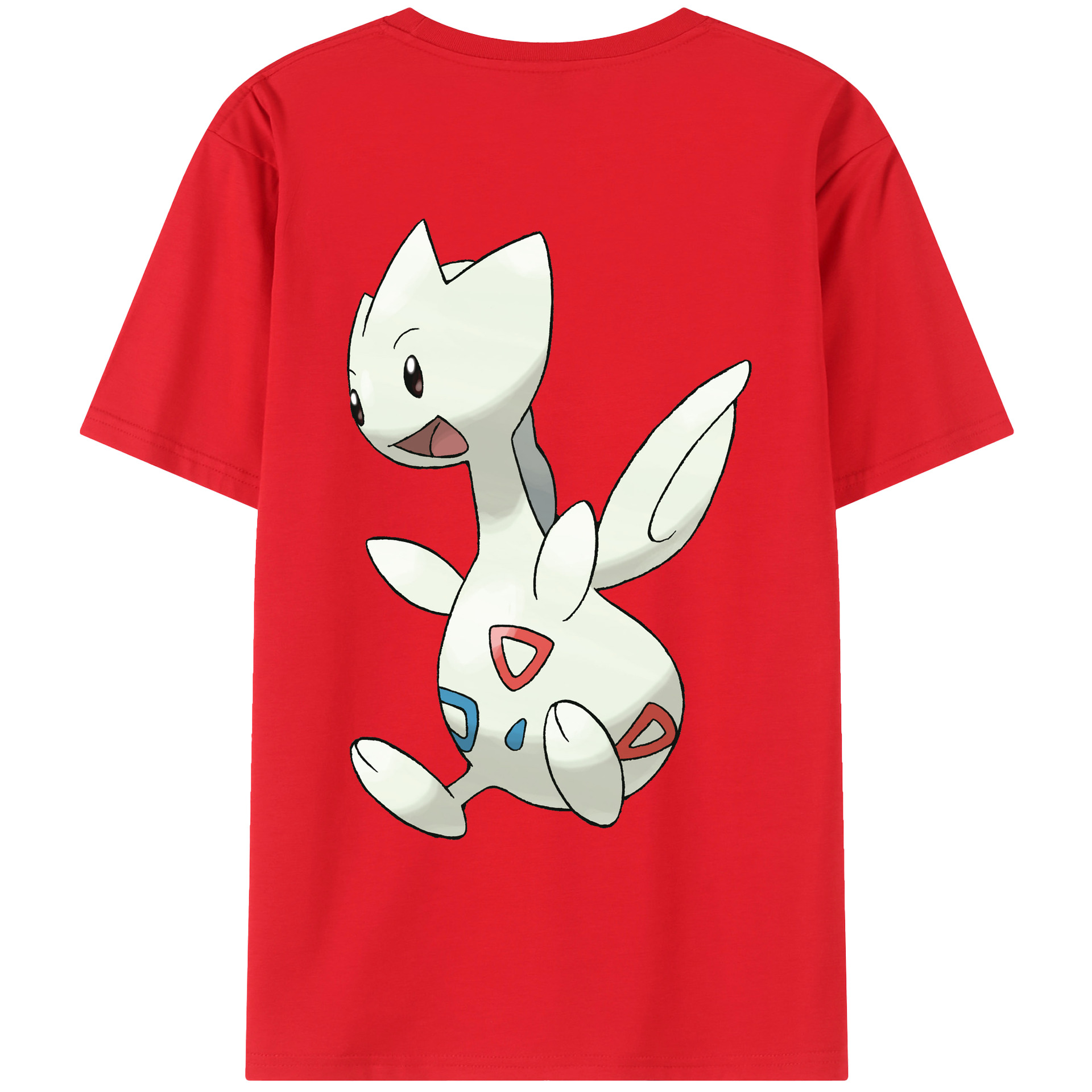 （画像用） ポケットモンスター Pokémon 綿100％ メンズ半袖Tシャツ（バックプリント） 通気性