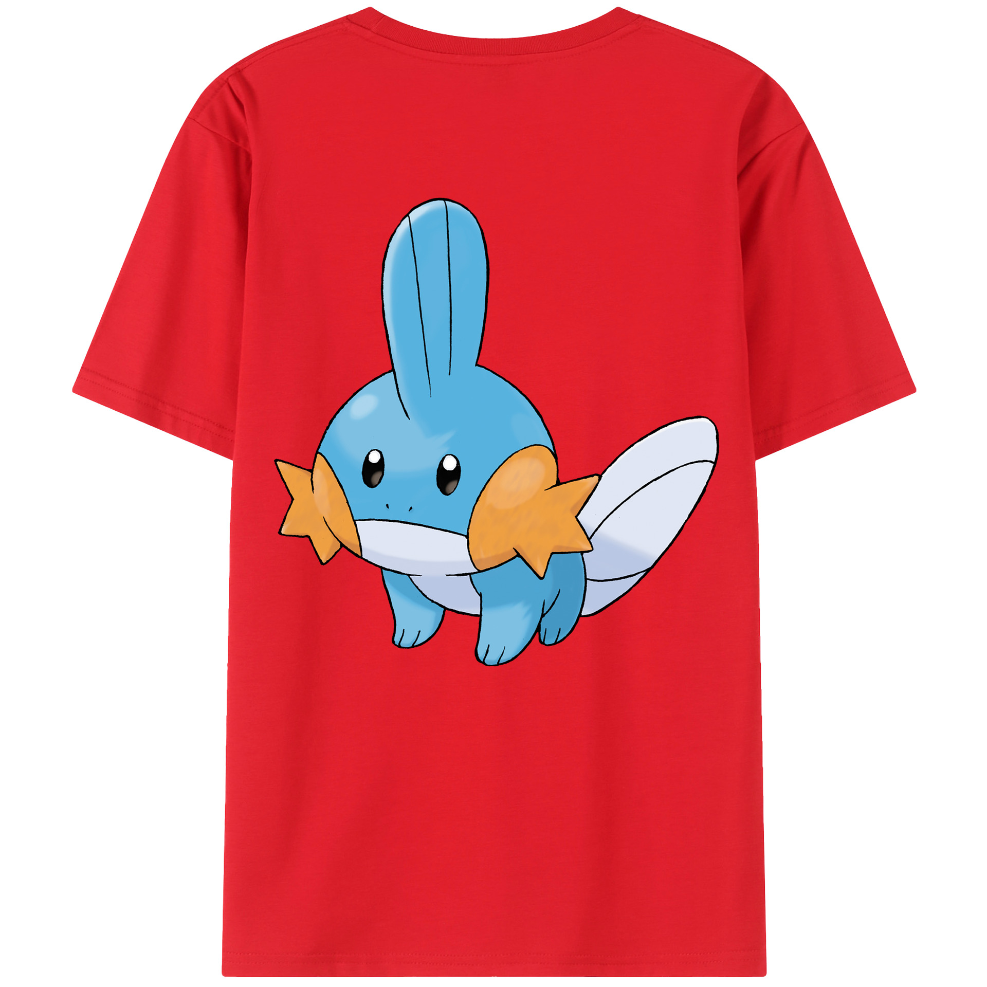 （画像用） ポケットモンスター Pokémon 綿100％ メンズ半袖Tシャツ（バックプリント） 通気性