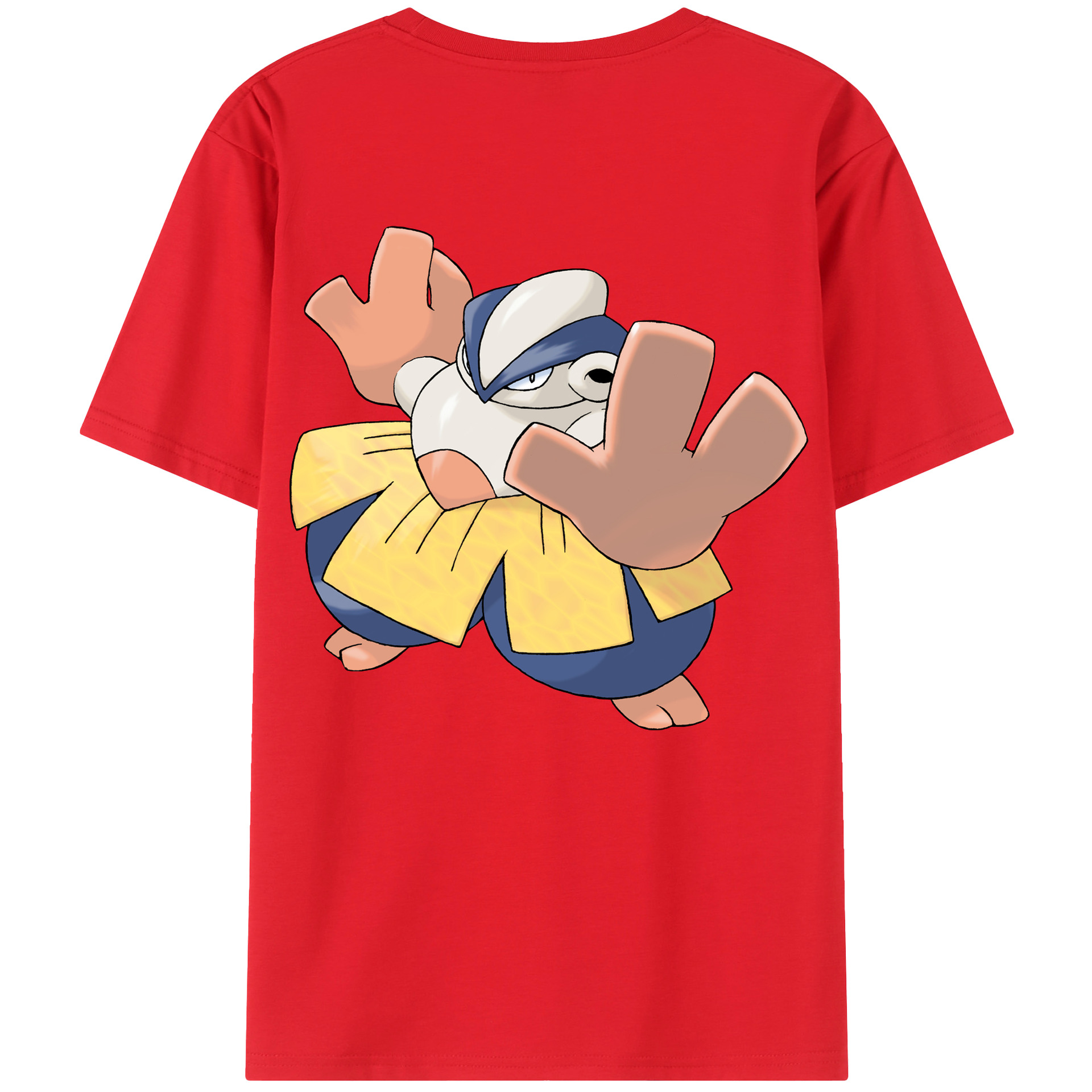 （画像用） ポケットモンスター Pokémon 綿100％ メンズ半袖Tシャツ（バックプリント） 通気性