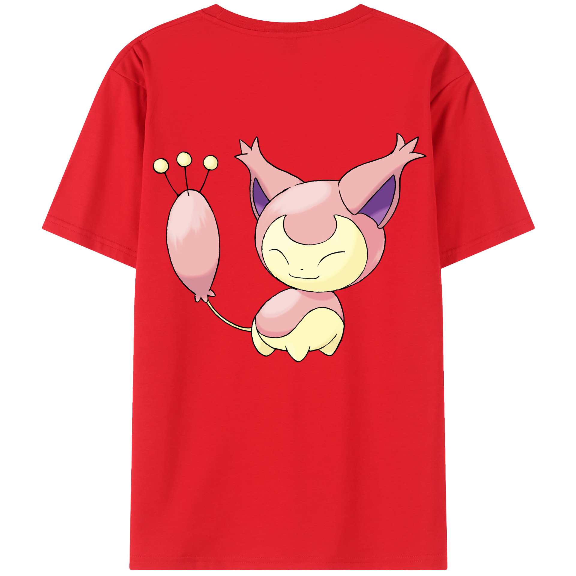 （画像用） ポケットモンスター Pokémon 綿100％ メンズ半袖Tシャツ（バックプリント） 通気性