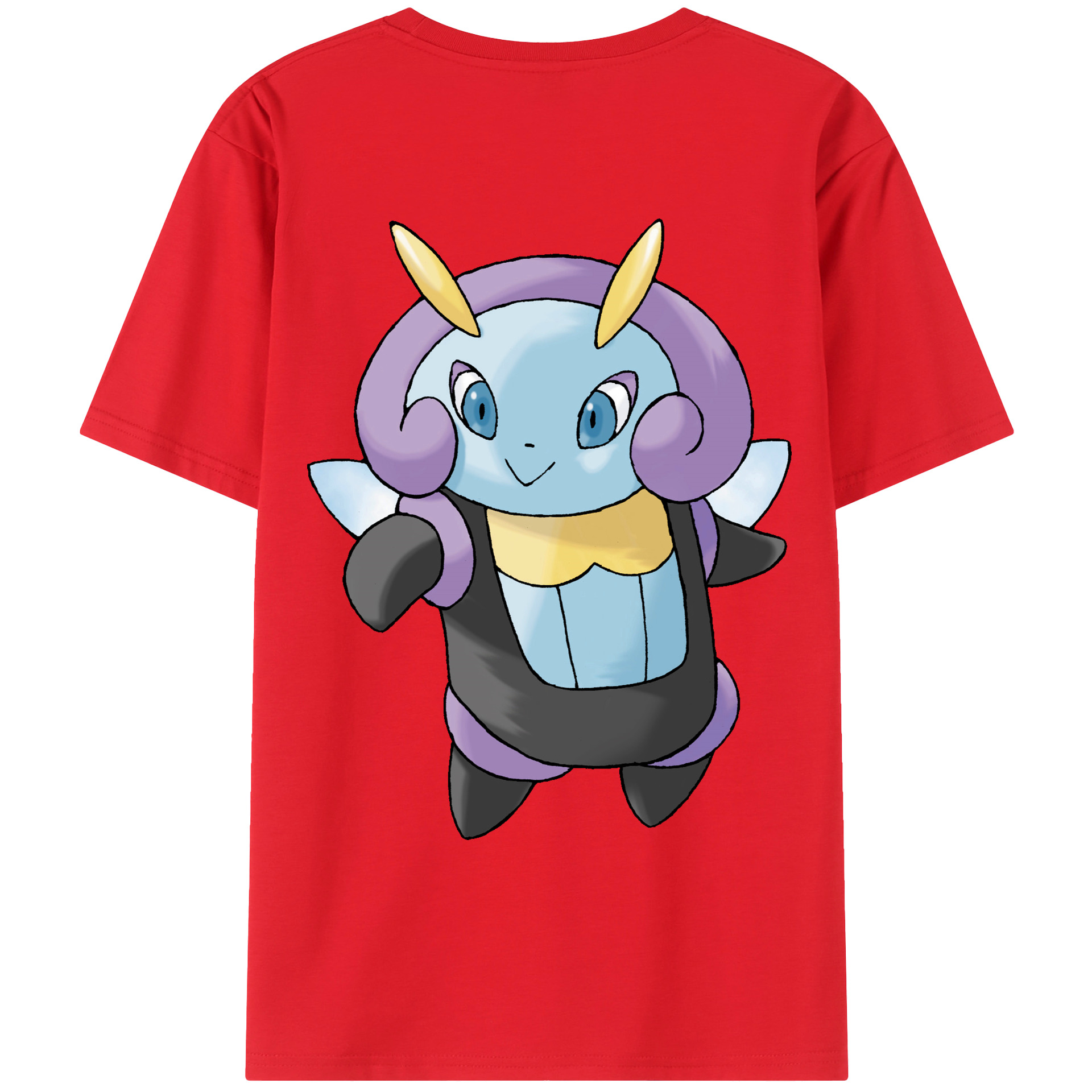 （画像用） ポケットモンスター Pokémon 綿100％ メンズ半袖Tシャツ（バックプリント） 通気性