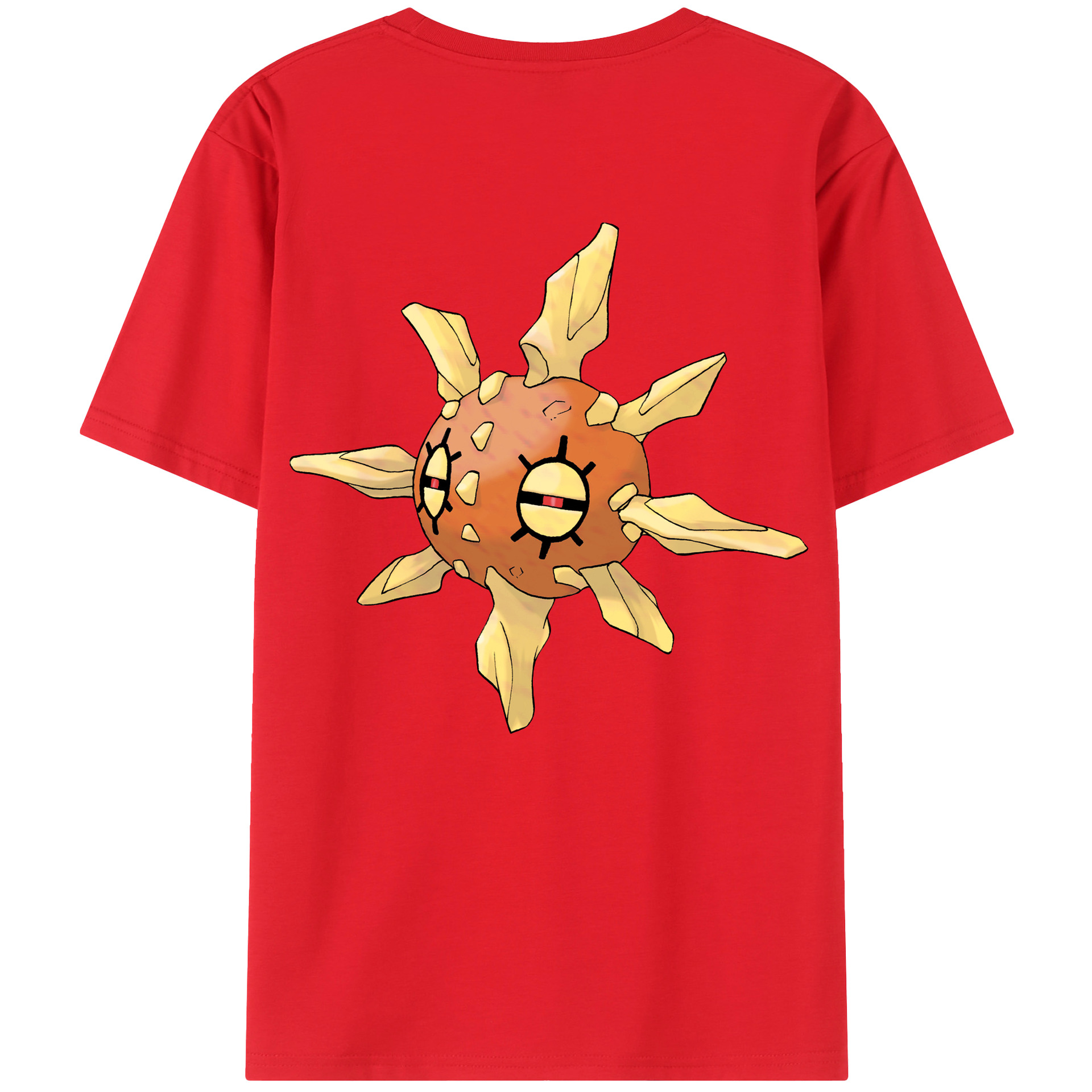（画像用） ポケットモンスター Pokémon 綿100％ メンズ半袖Tシャツ（バックプリント） 通気性