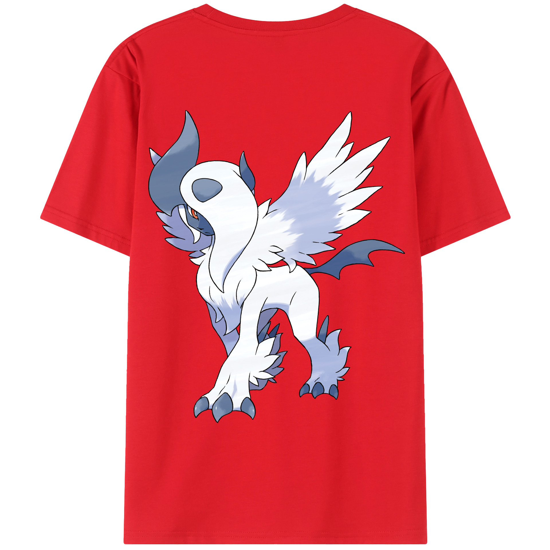 （画像用） ポケットモンスター Pokémon 綿100％ メンズ半袖Tシャツ（バックプリント） 通気性