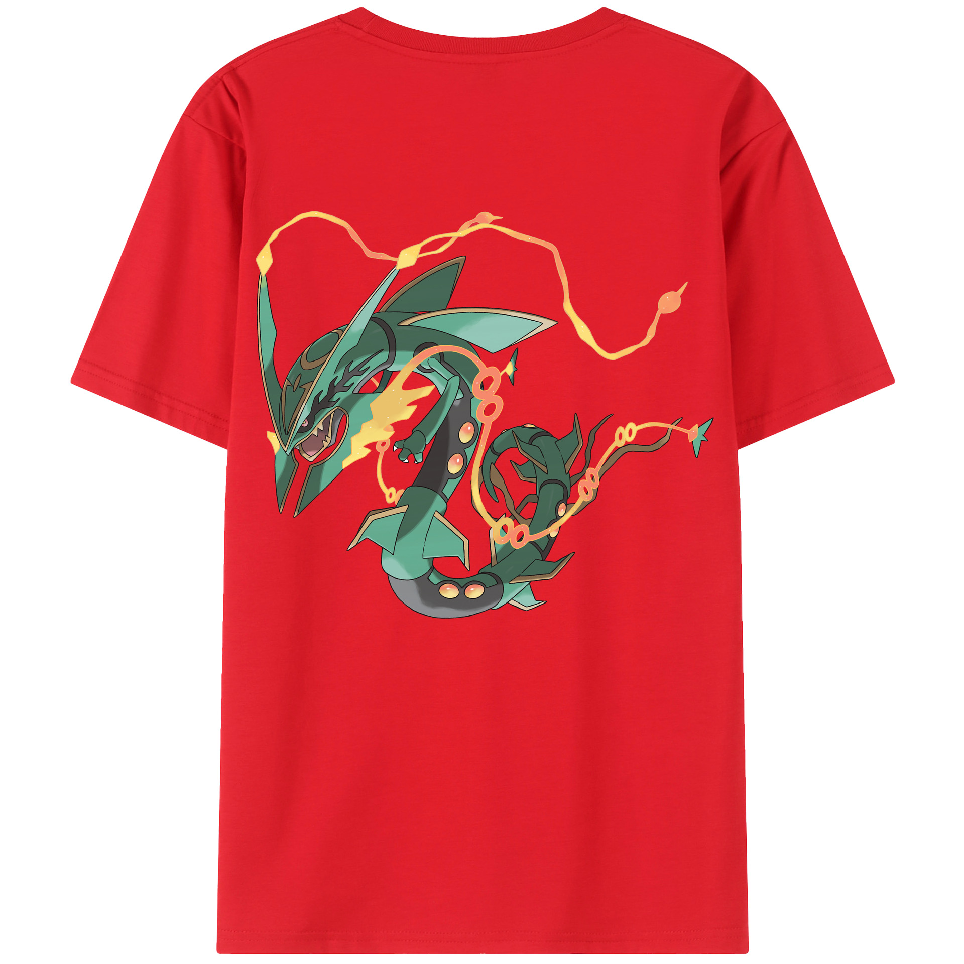 （画像用） ポケットモンスター Pokémon 綿100％ メンズ半袖Tシャツ（バックプリント） 通気性