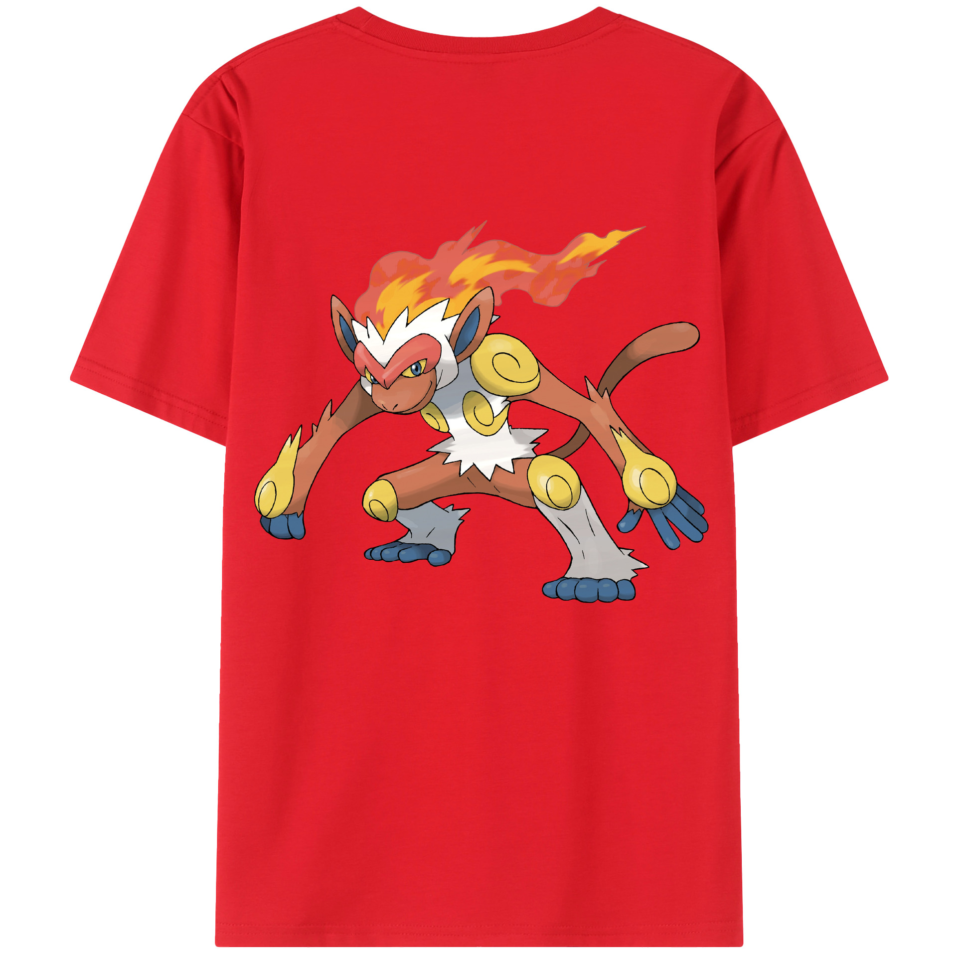 （画像用） ポケットモンスター Pokémon 綿100％ メンズ半袖Tシャツ（バックプリント） 通気性