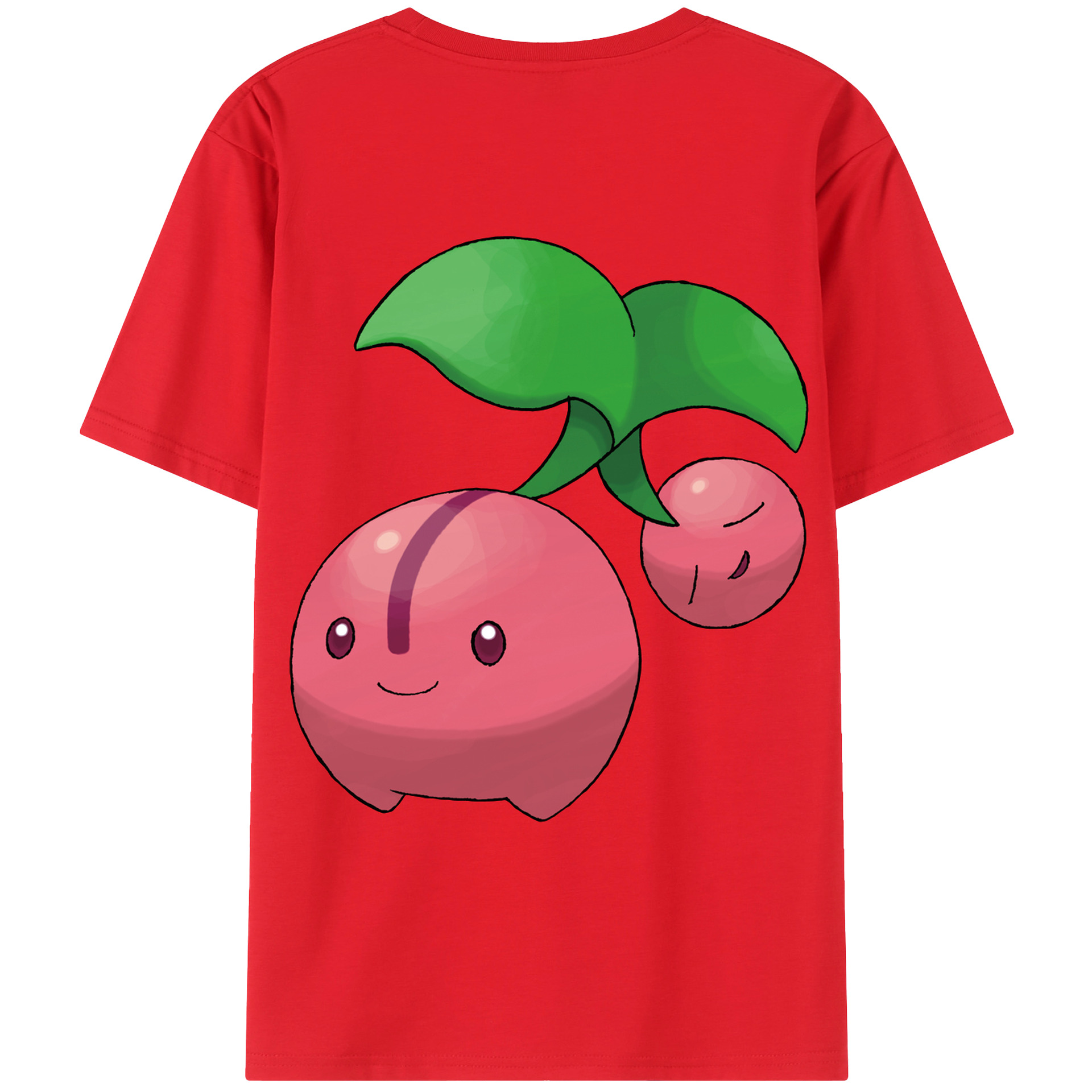 （画像用） ポケットモンスター Pokémon 綿100％ メンズ半袖Tシャツ（バックプリント） 通気性
