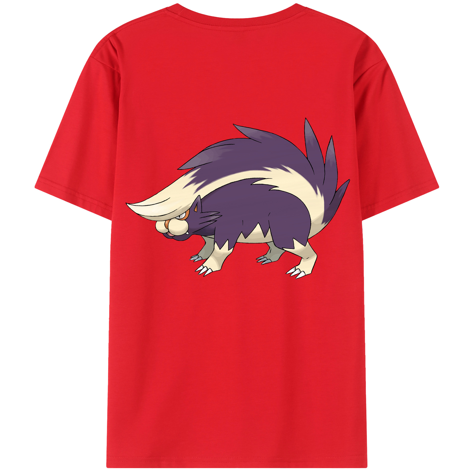 （画像用） ポケットモンスター Pokémon 綿100％ メンズ半袖Tシャツ（バックプリント） 通気性