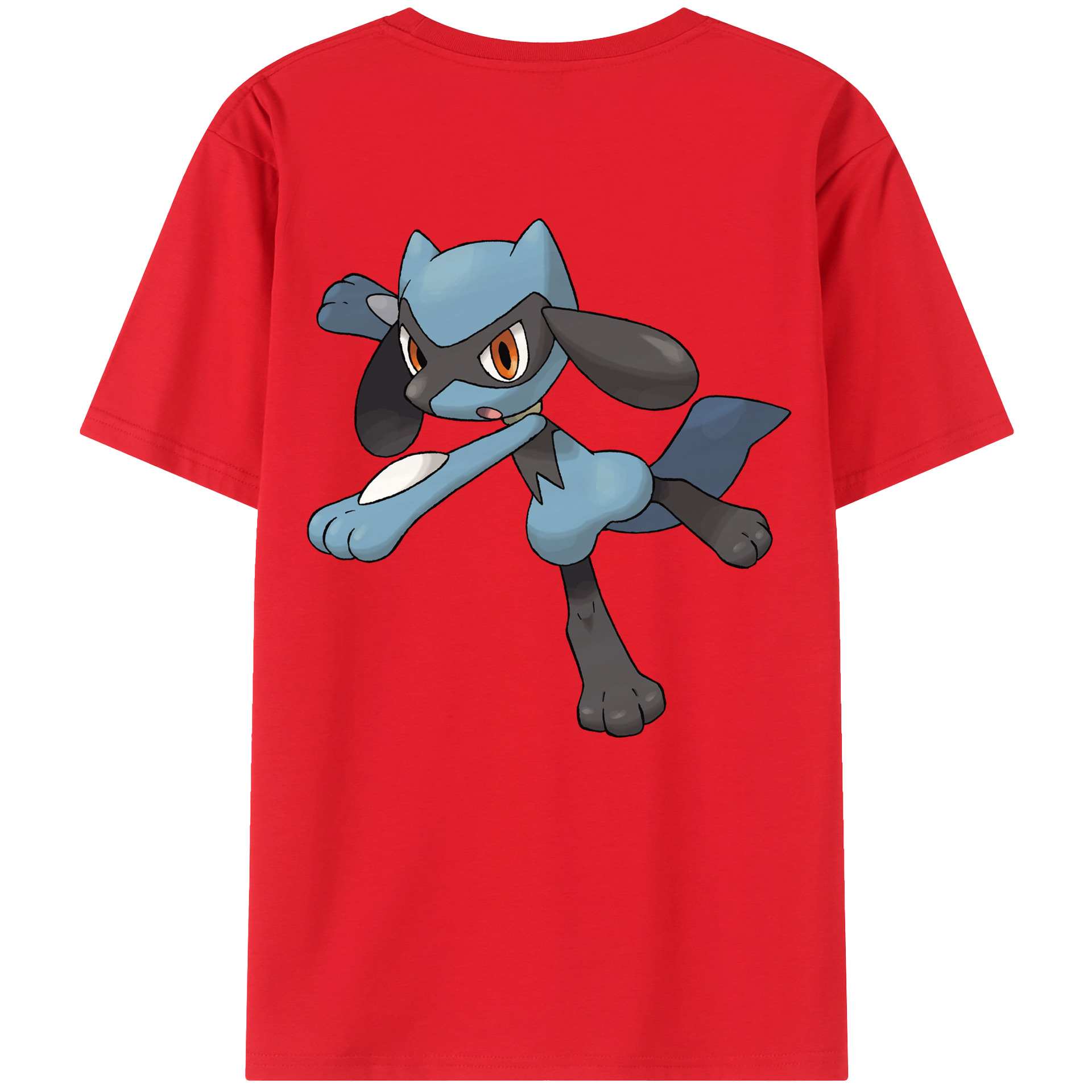 （画像用） ポケットモンスター Pokémon 綿100％ メンズ半袖Tシャツ（バックプリント） 通気性