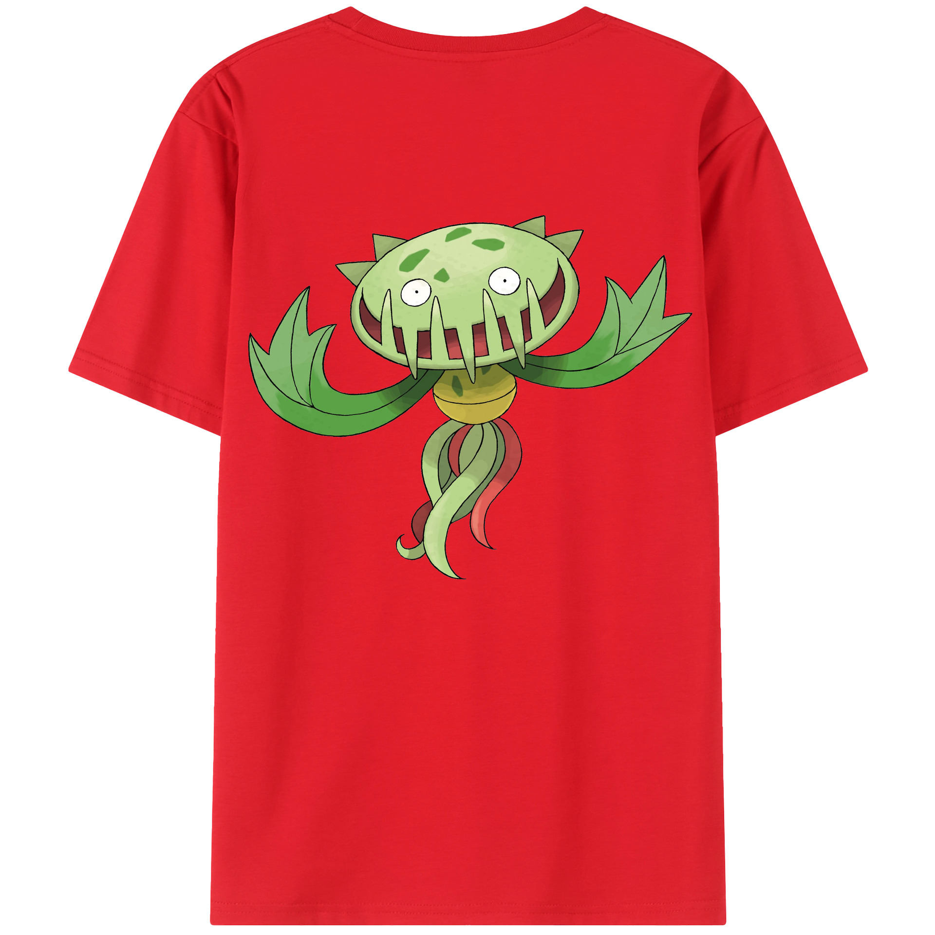 （画像用） ポケットモンスター Pokémon 綿100％ メンズ半袖Tシャツ（バックプリント） 通気性