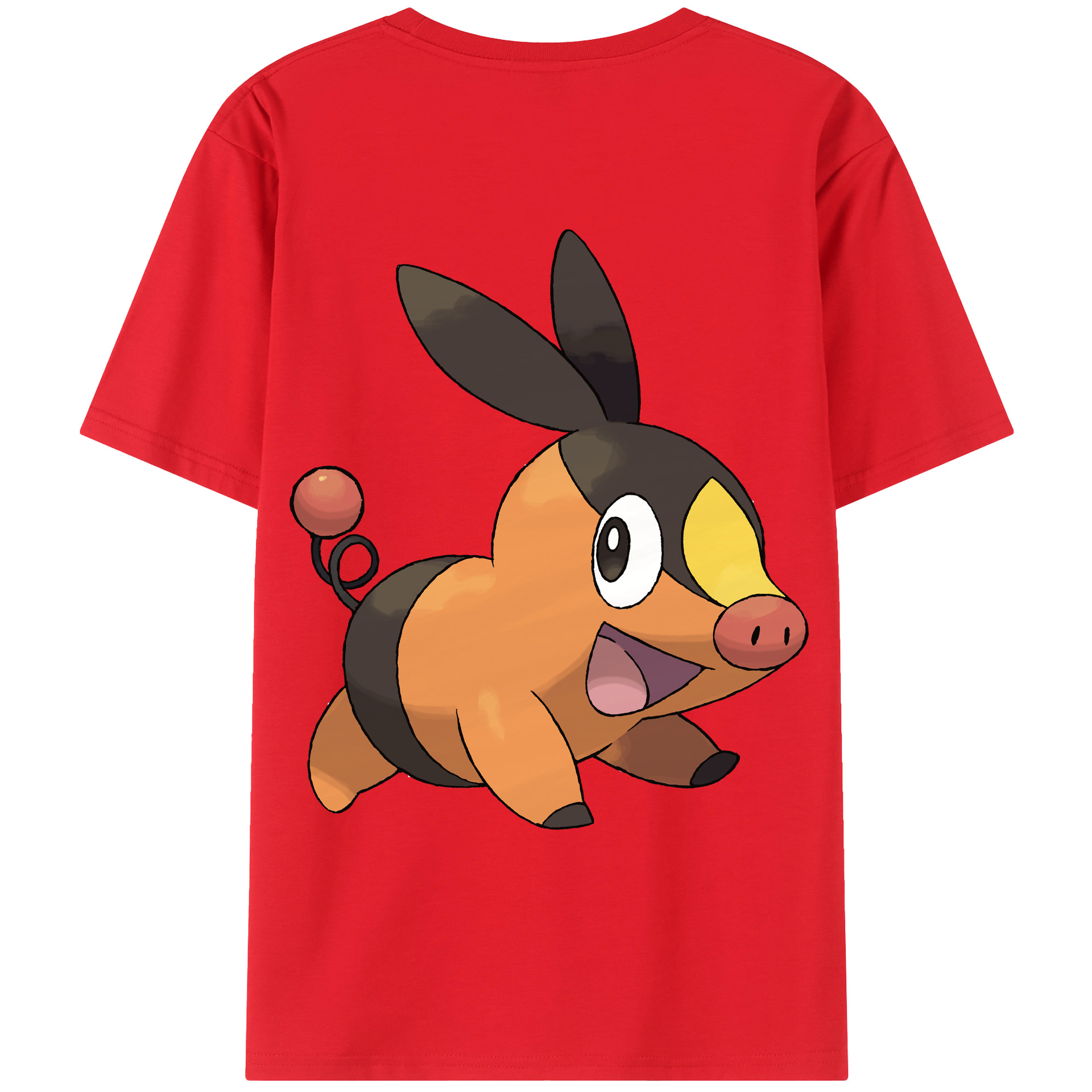 （画像用） ポケットモンスター Pokémon 綿100％ メンズ半袖Tシャツ（バックプリント） 通気性