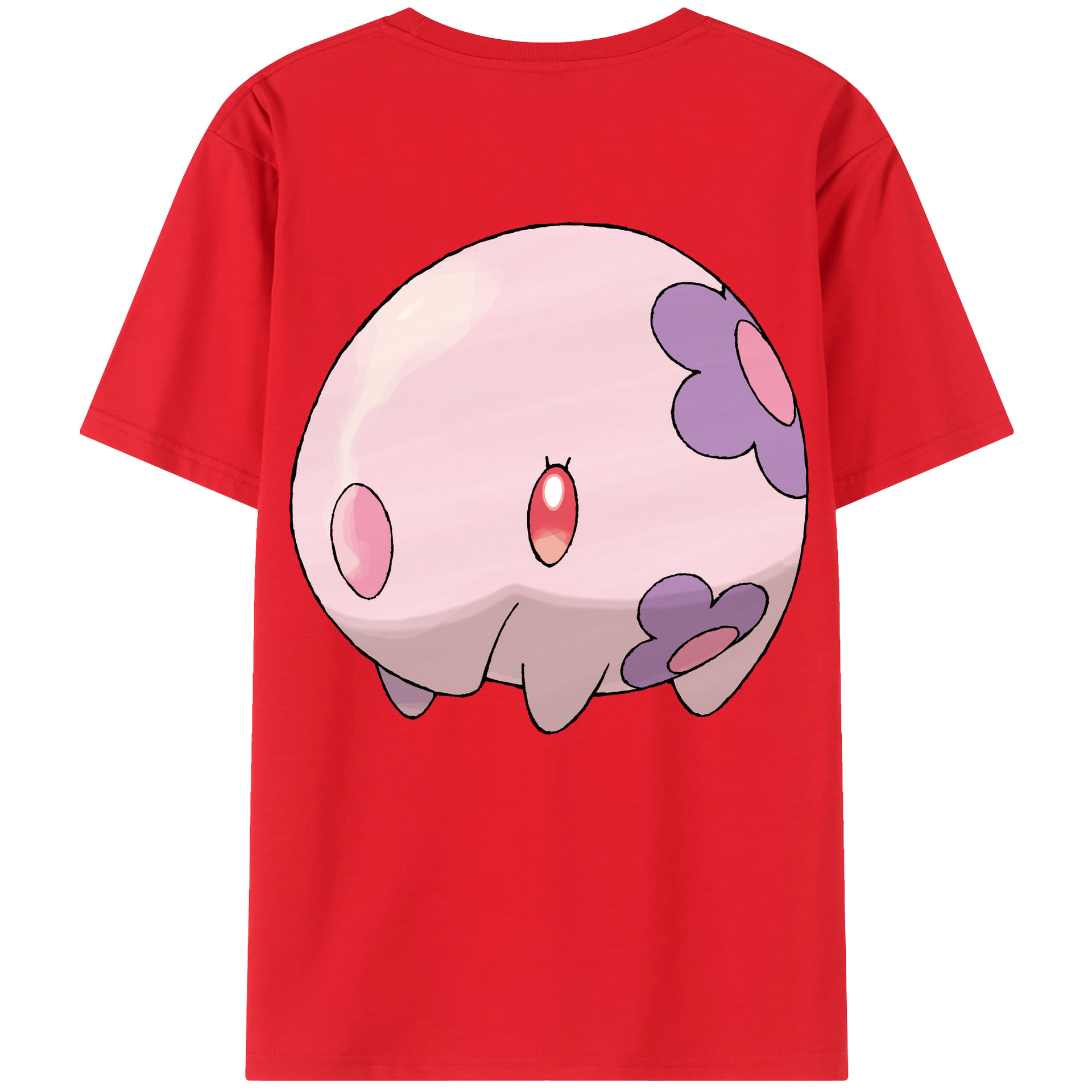 （画像用） ポケットモンスター Pokémon 綿100％ メンズ半袖Tシャツ（バックプリント） 通気性