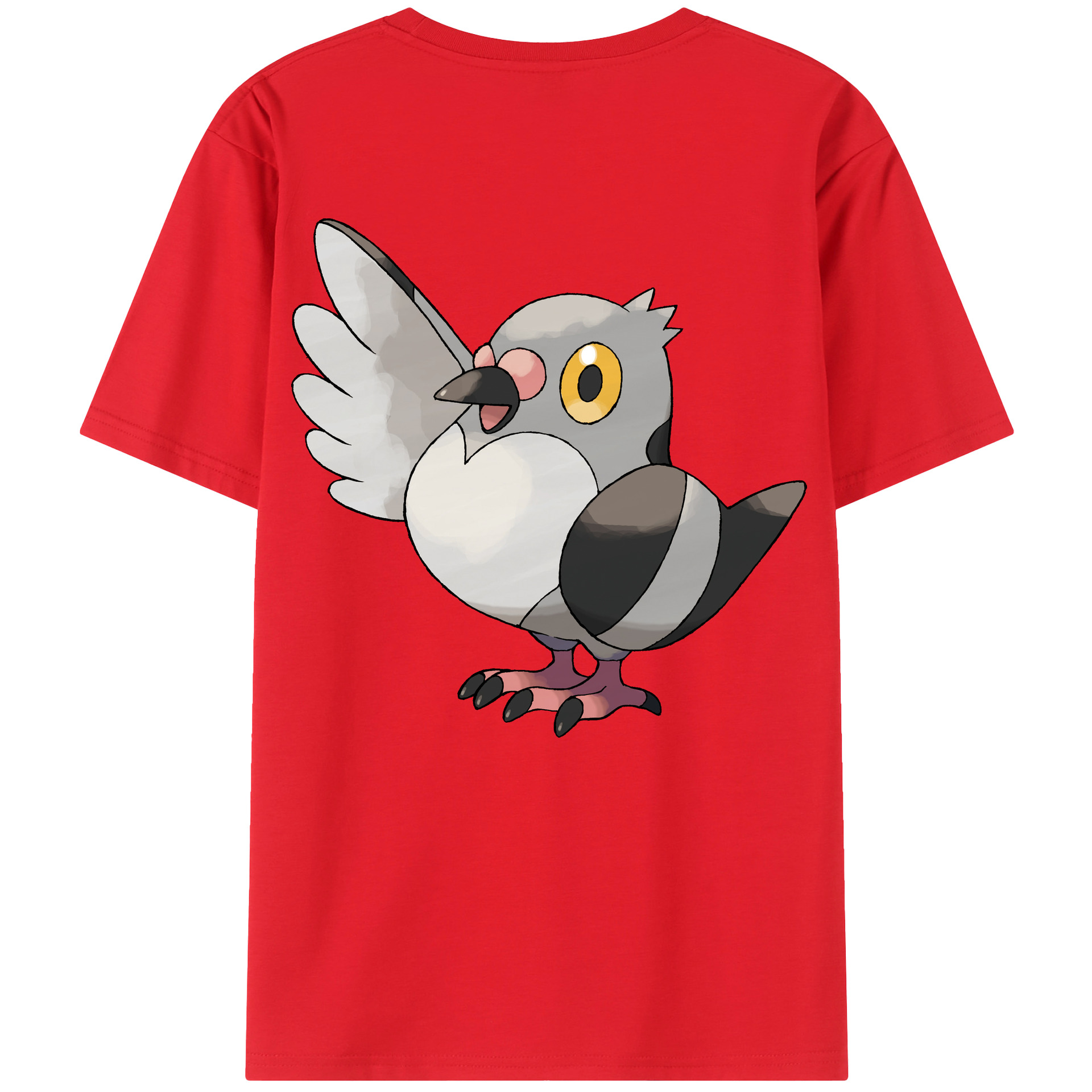 （画像用） ポケットモンスター Pokémon 綿100％ メンズ半袖Tシャツ（バックプリント） 通気性