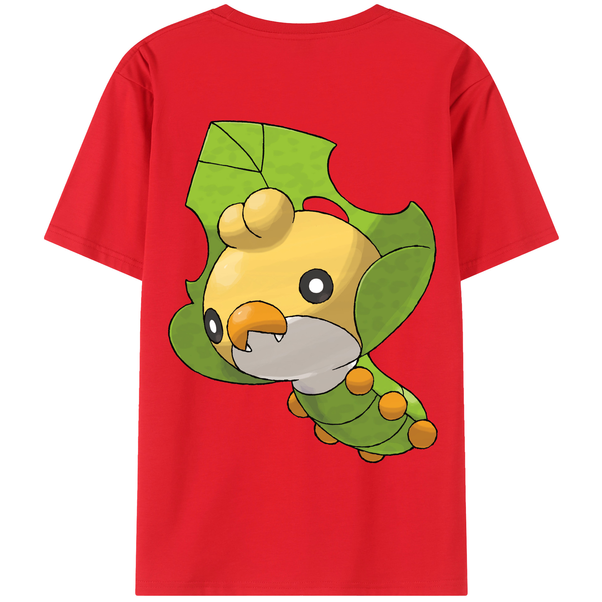（画像用） ポケットモンスター Pokémon 綿100％ メンズ半袖Tシャツ（バックプリント） 通気性