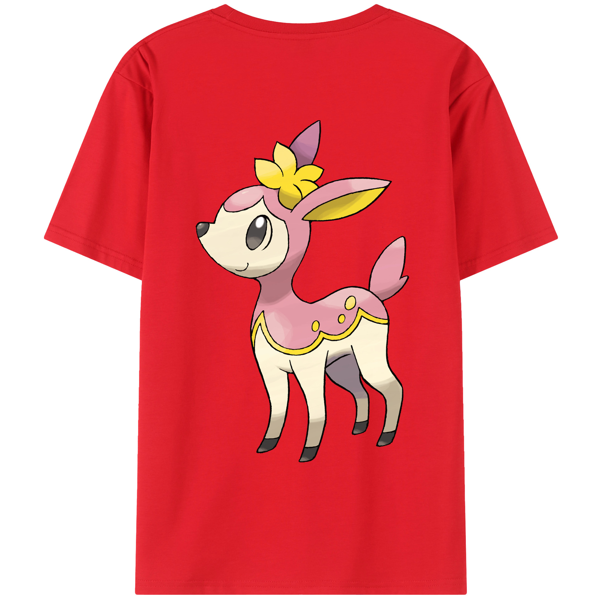 （画像用） ポケットモンスター Pokémon 綿100％ メンズ半袖Tシャツ（バックプリント） 通気性