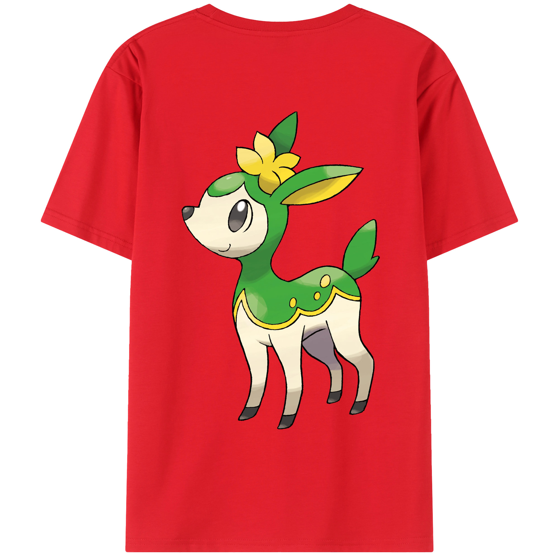 （画像用） ポケットモンスター Pokémon 綿100％ メンズ半袖Tシャツ（バックプリント） 通気性