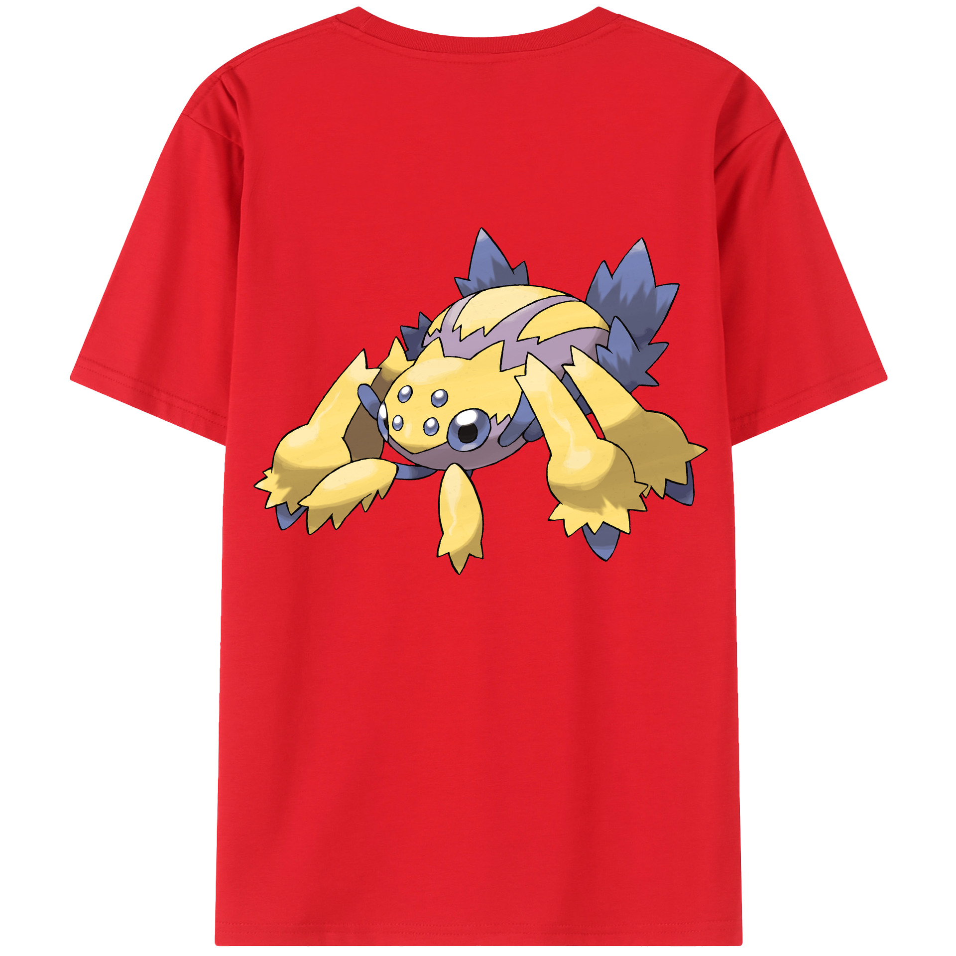 （画像用） ポケットモンスター Pokémon 綿100％ メンズ半袖Tシャツ（バックプリント） 通気性