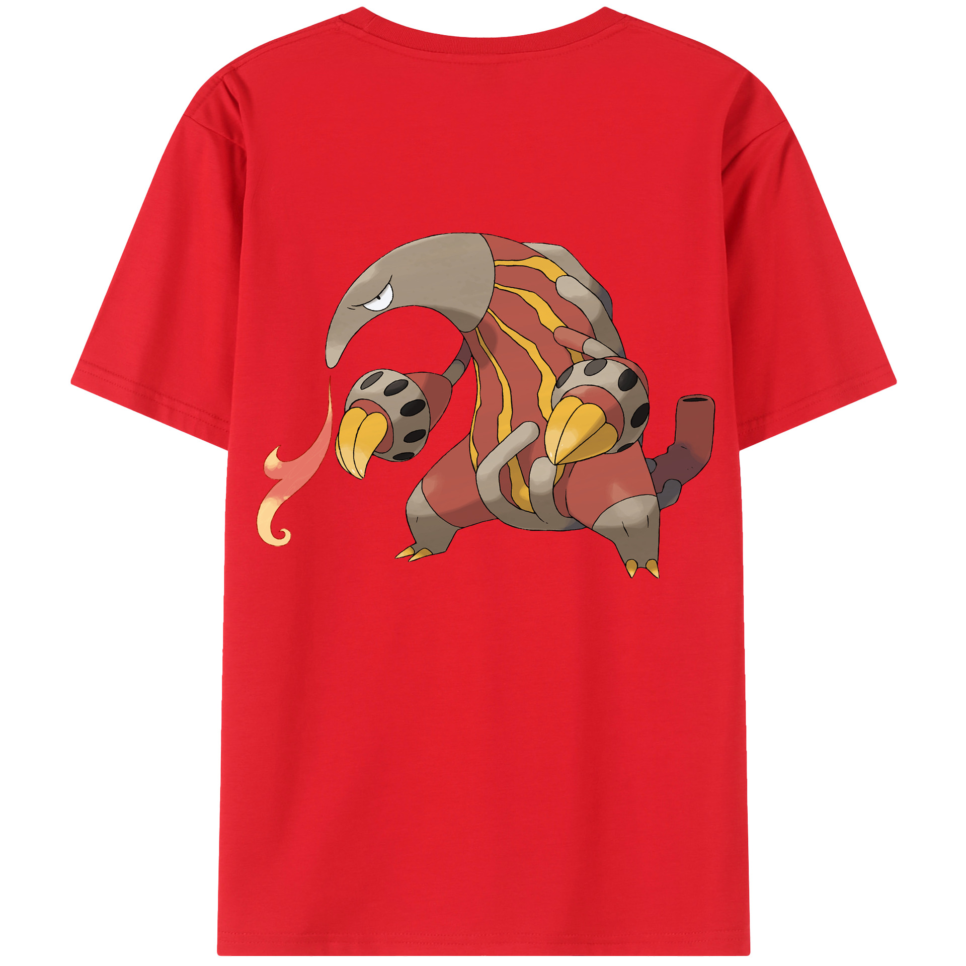 （画像用） ポケットモンスター Pokémon 綿100％ メンズ半袖Tシャツ（バックプリント） 通気性
