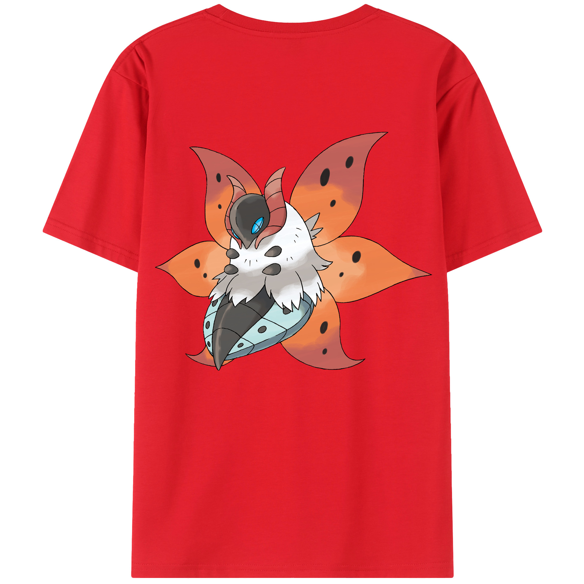 （画像用） ポケットモンスター Pokémon 綿100％ メンズ半袖Tシャツ（バックプリント） 通気性